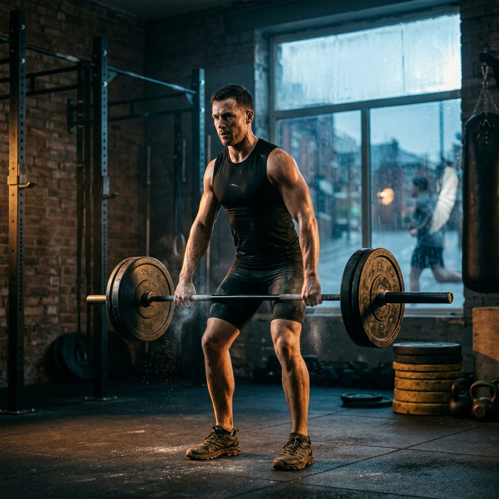 Hybrid athlete training with HiStrips nasal strip — weights and running performance