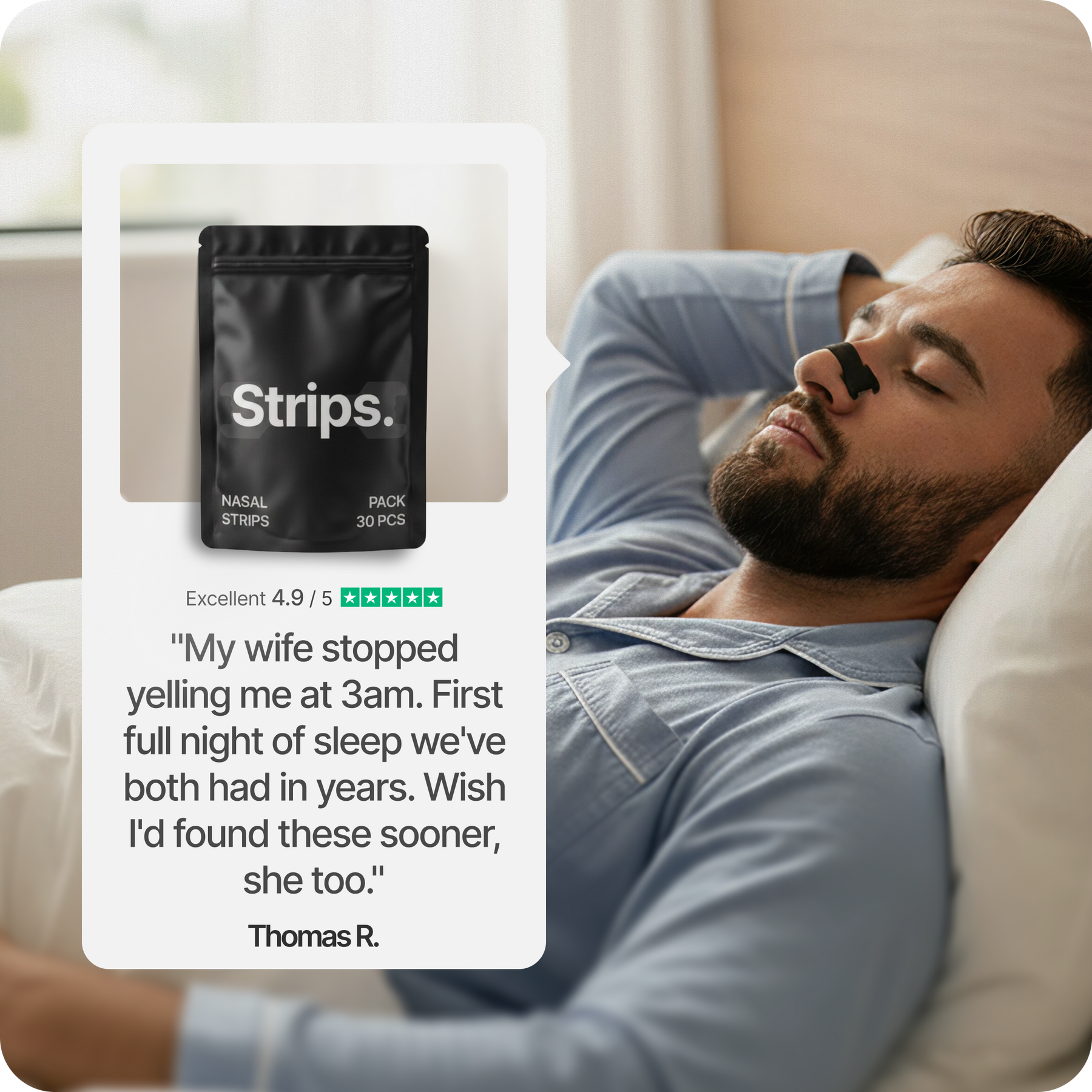 Nasal Sleeping Strips - Black