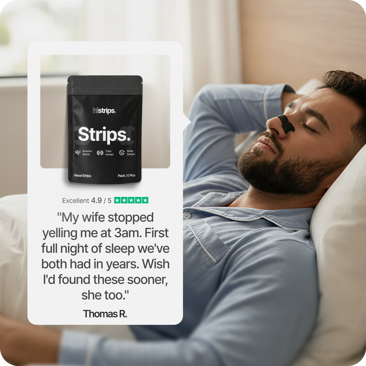 Nasal Sleeping Strips - Black