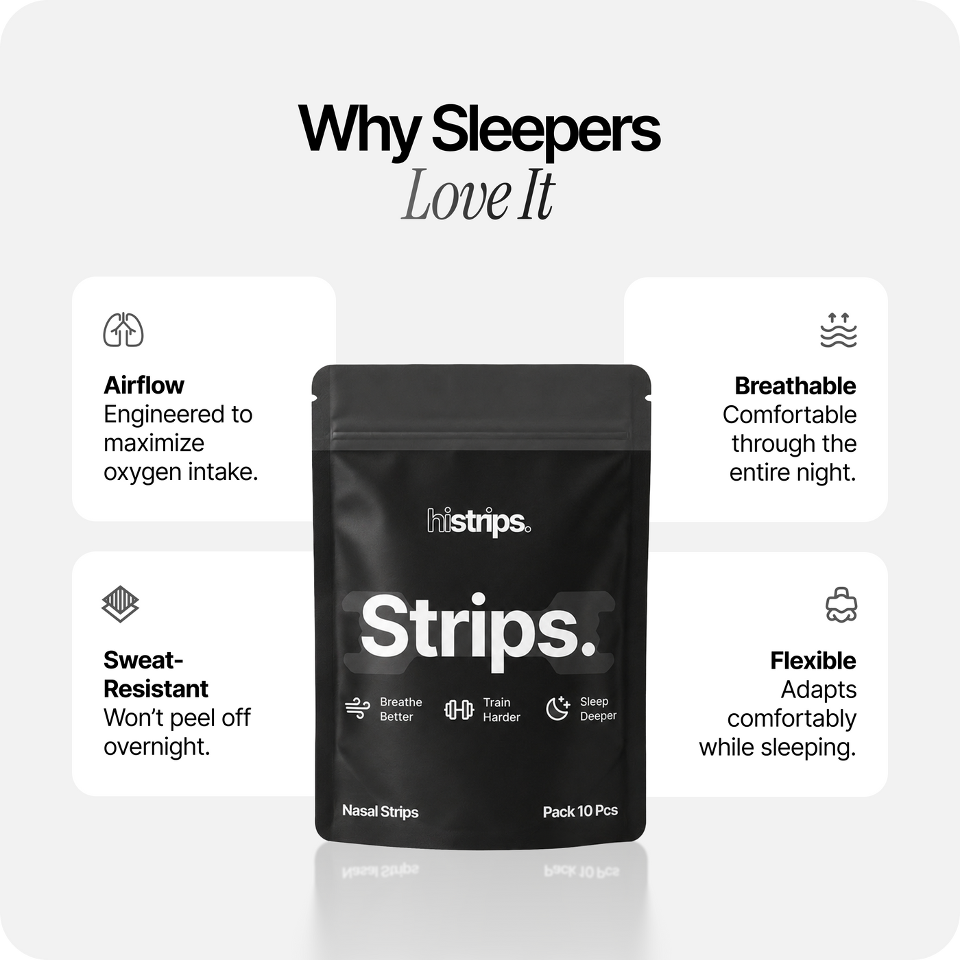 Nasal Sleeping Strips - Black