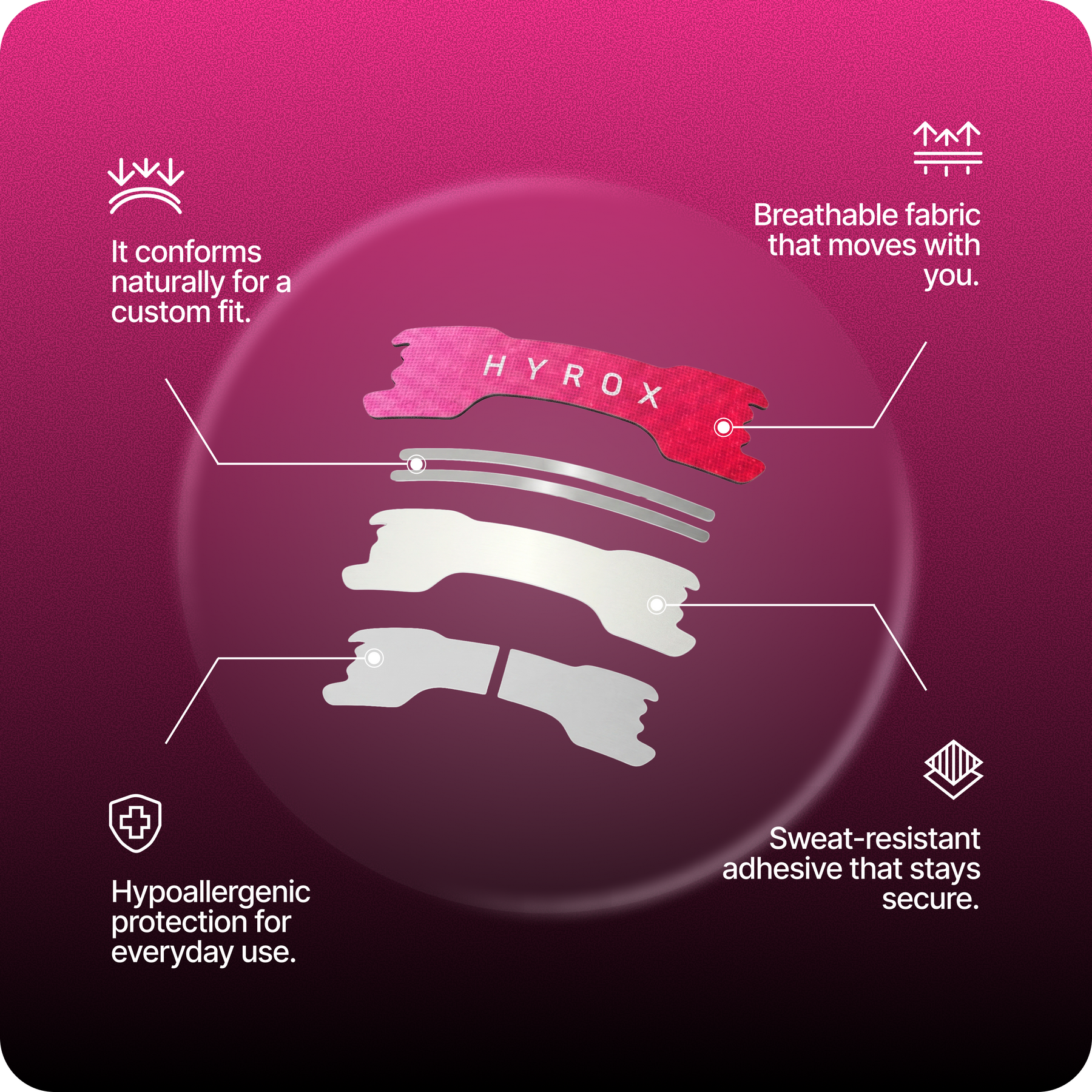 HiStrips x HYROX Pink Edition Nasal Strips