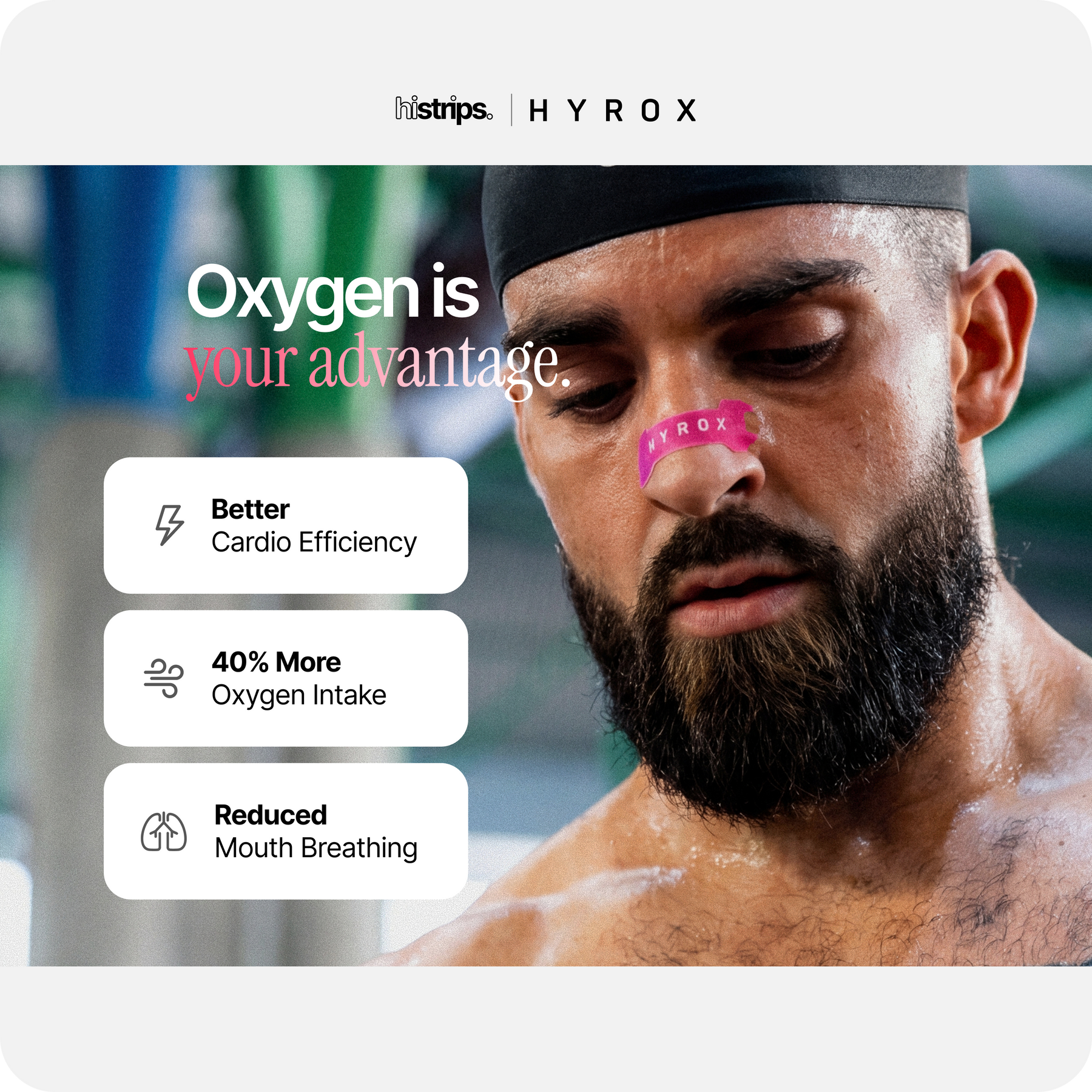 HiStrips x HYROX Pink Edition Nasal Strips