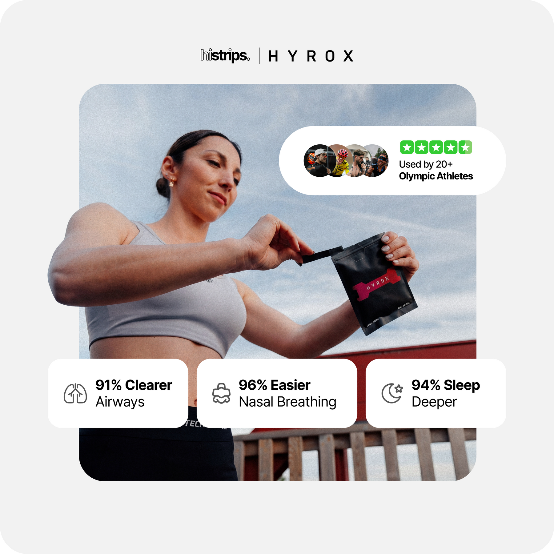 HiStrips x HYROX Pink Edition Nasal Strips