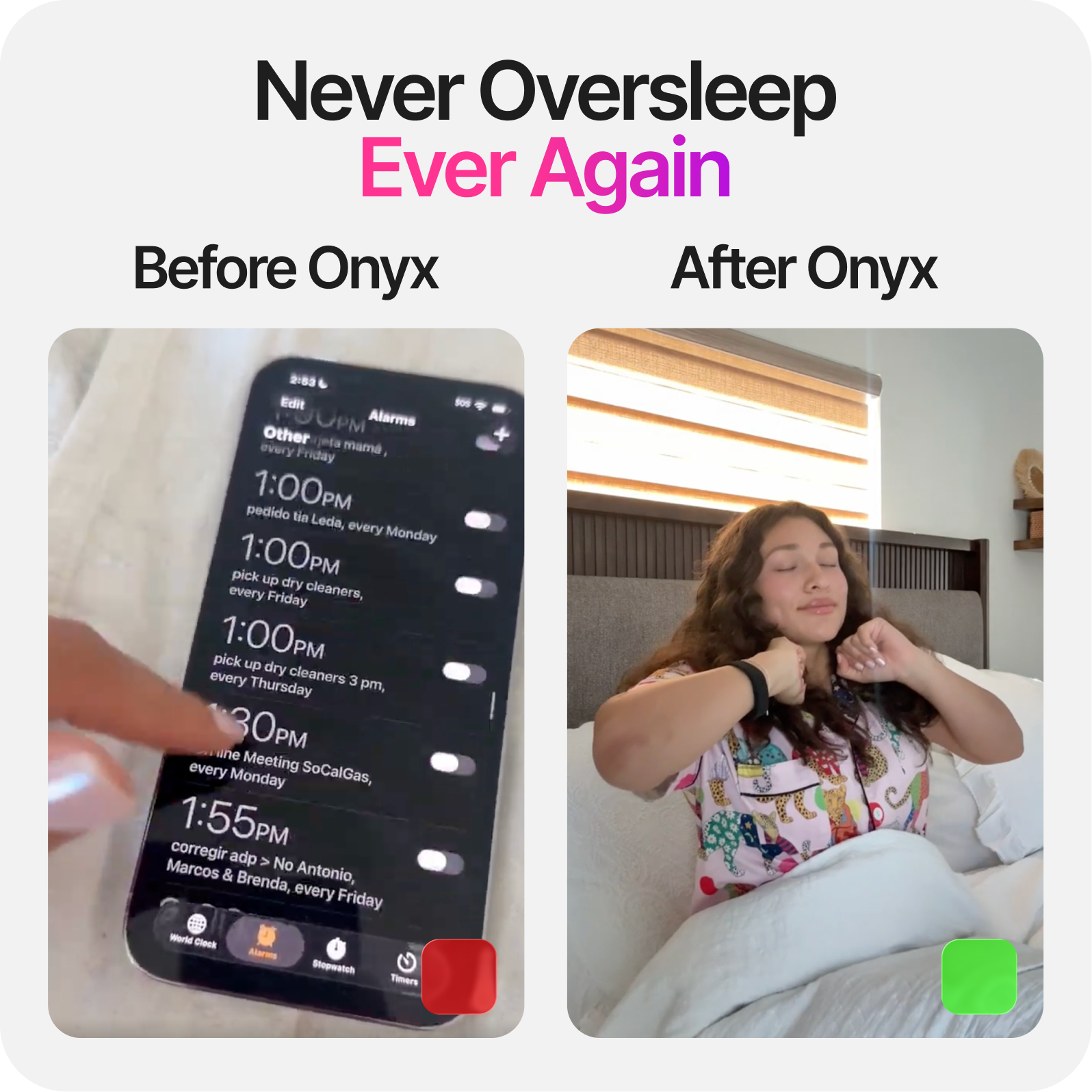 Onyx Sleep Wrist Alarm