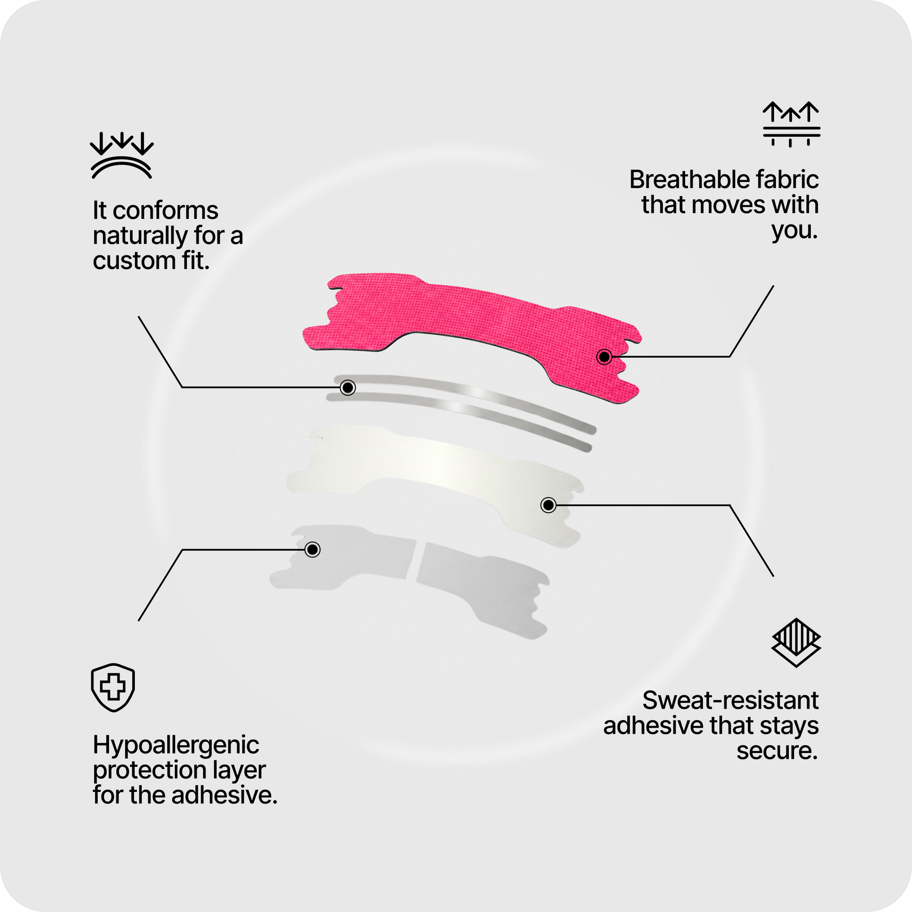 Pink Nasal Strips