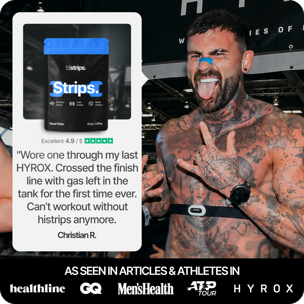 Blue Nasal Strips