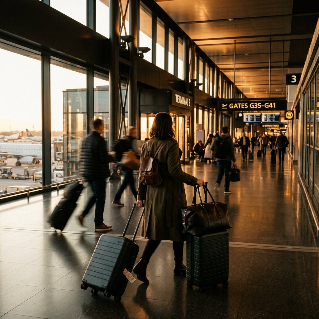 Athlete at airport — jet lag recovery blueprint for competing across time zones