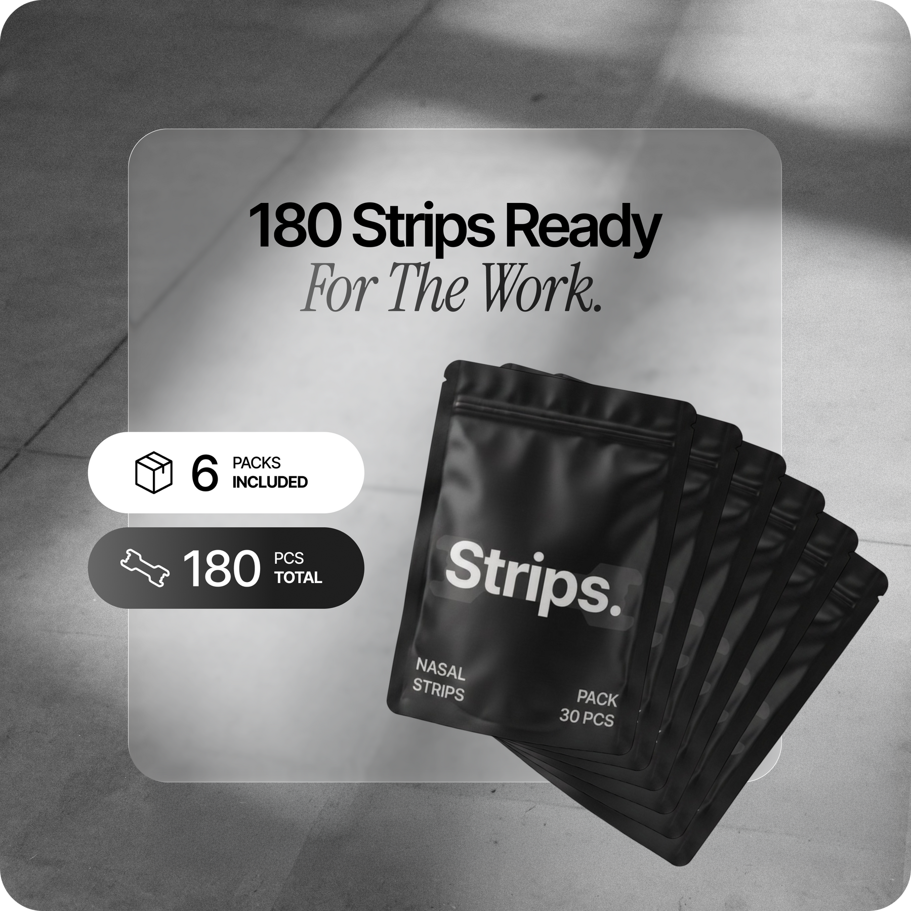 Black Nasal Strips [6-Pack]