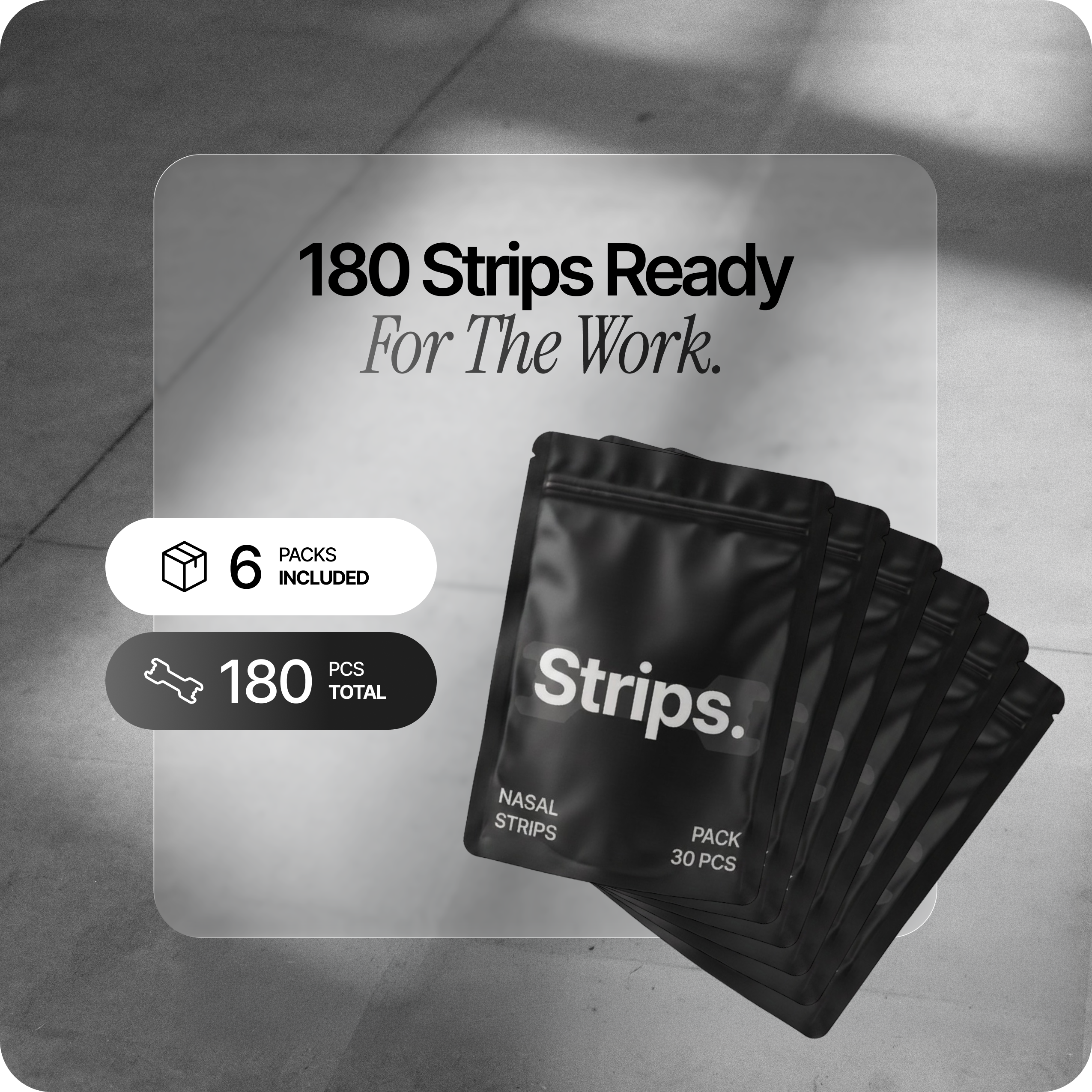 Black Nasal Strips [6-Pack]