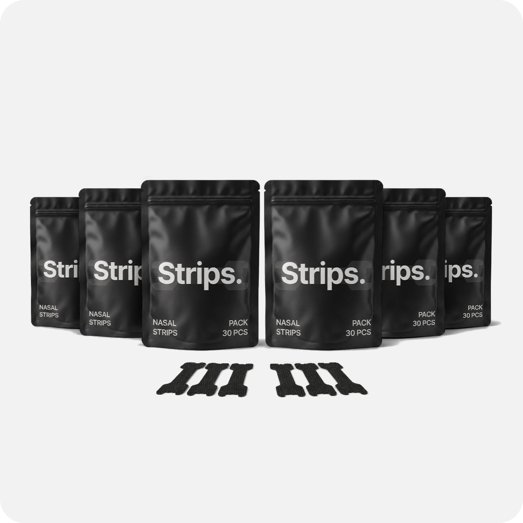 Black Nasal Strips [6-Pack]
