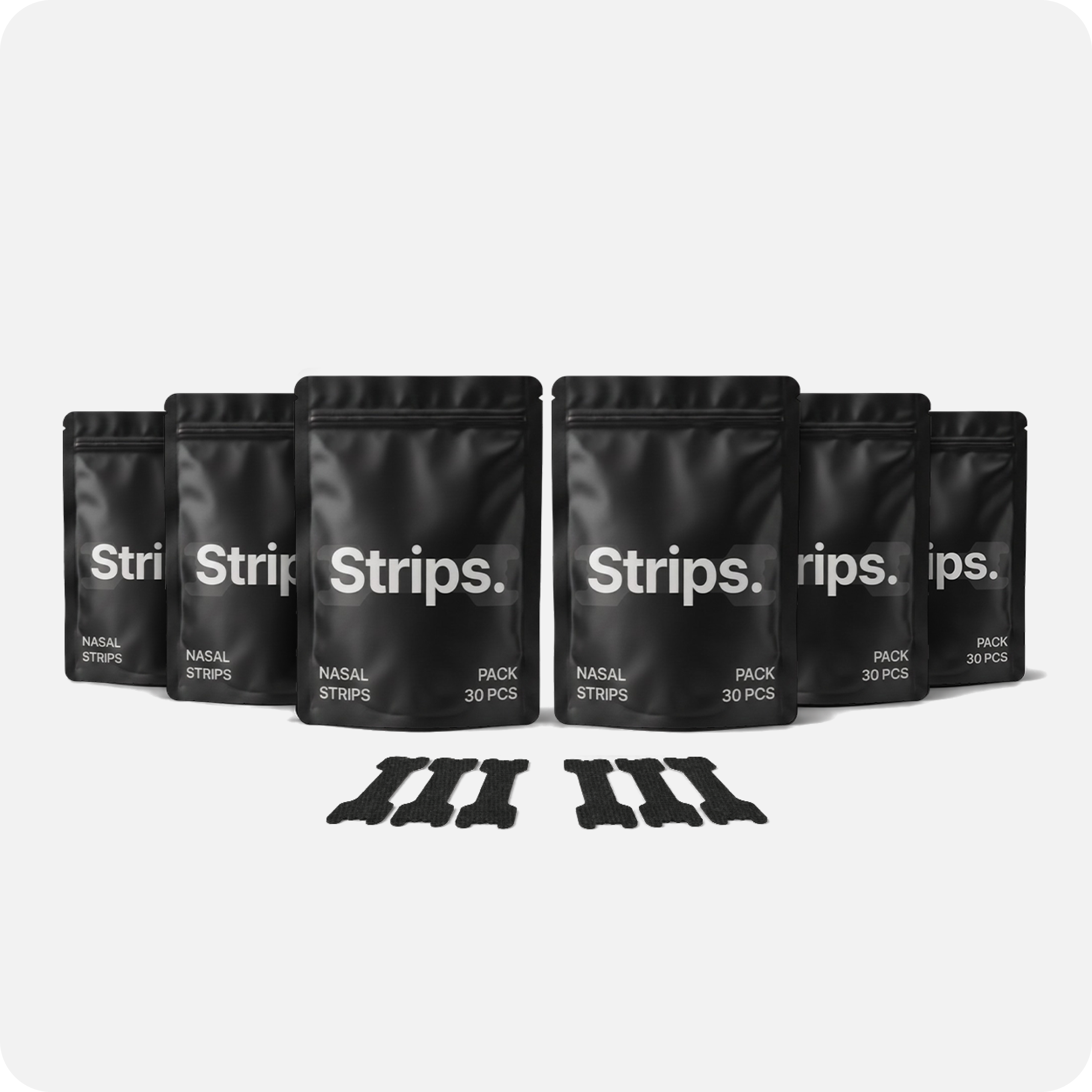 Black Nasal Strips [6-Pack]