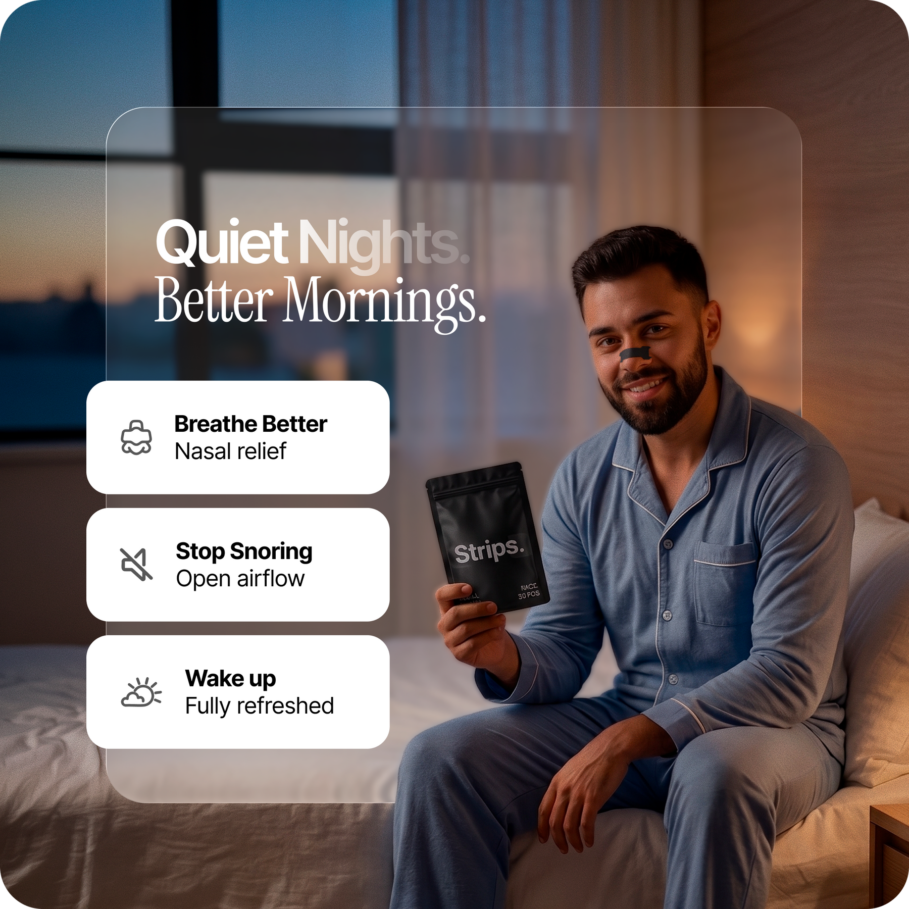 Nasal Sleeping Strips - Black