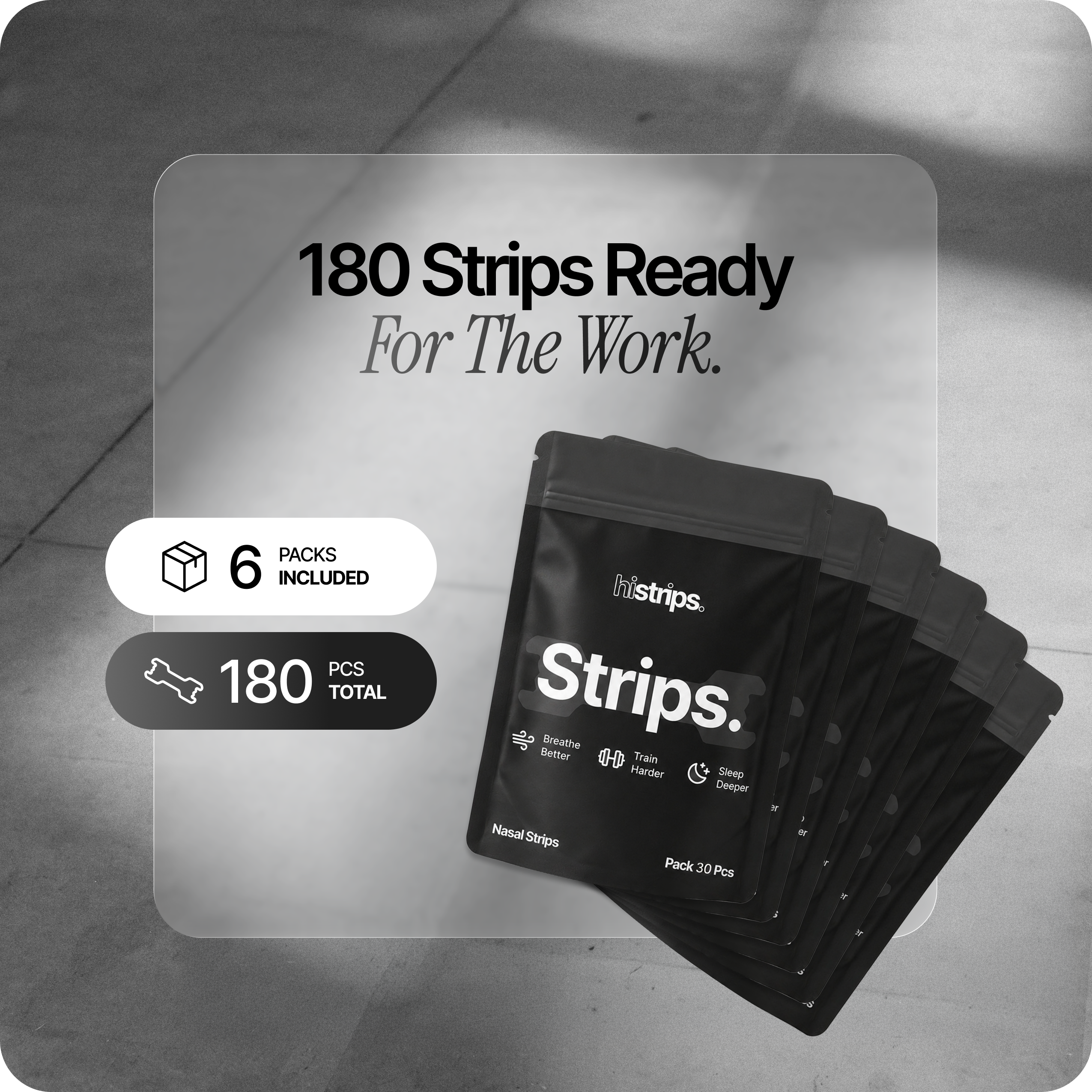 Black Nasal Strips [6-Pack]