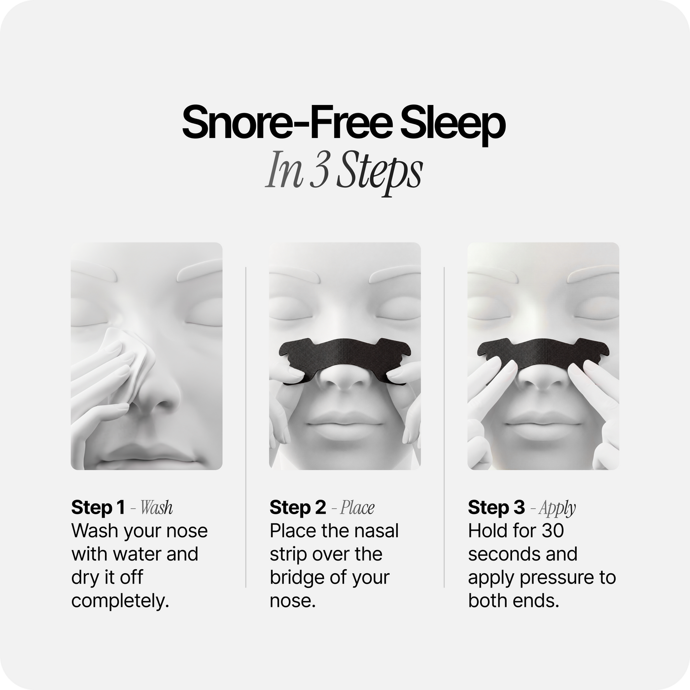 Nasal Sleeping Strips - Black