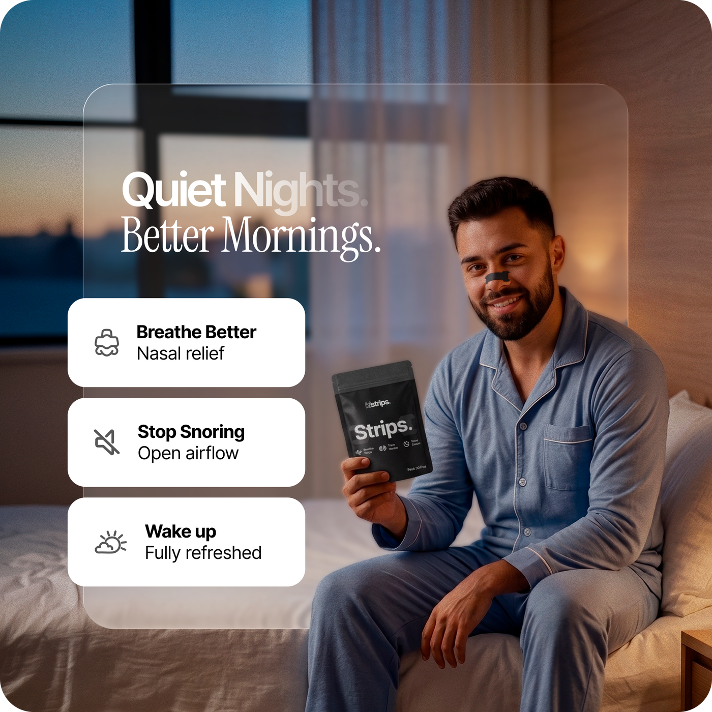 Nasal Sleeping Strips - Black