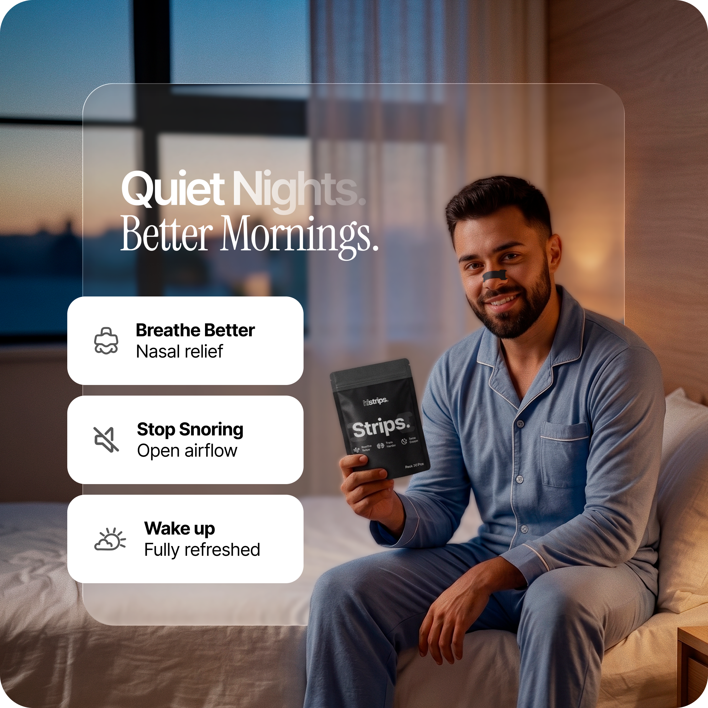 Nasal Sleeping Strips - Black
