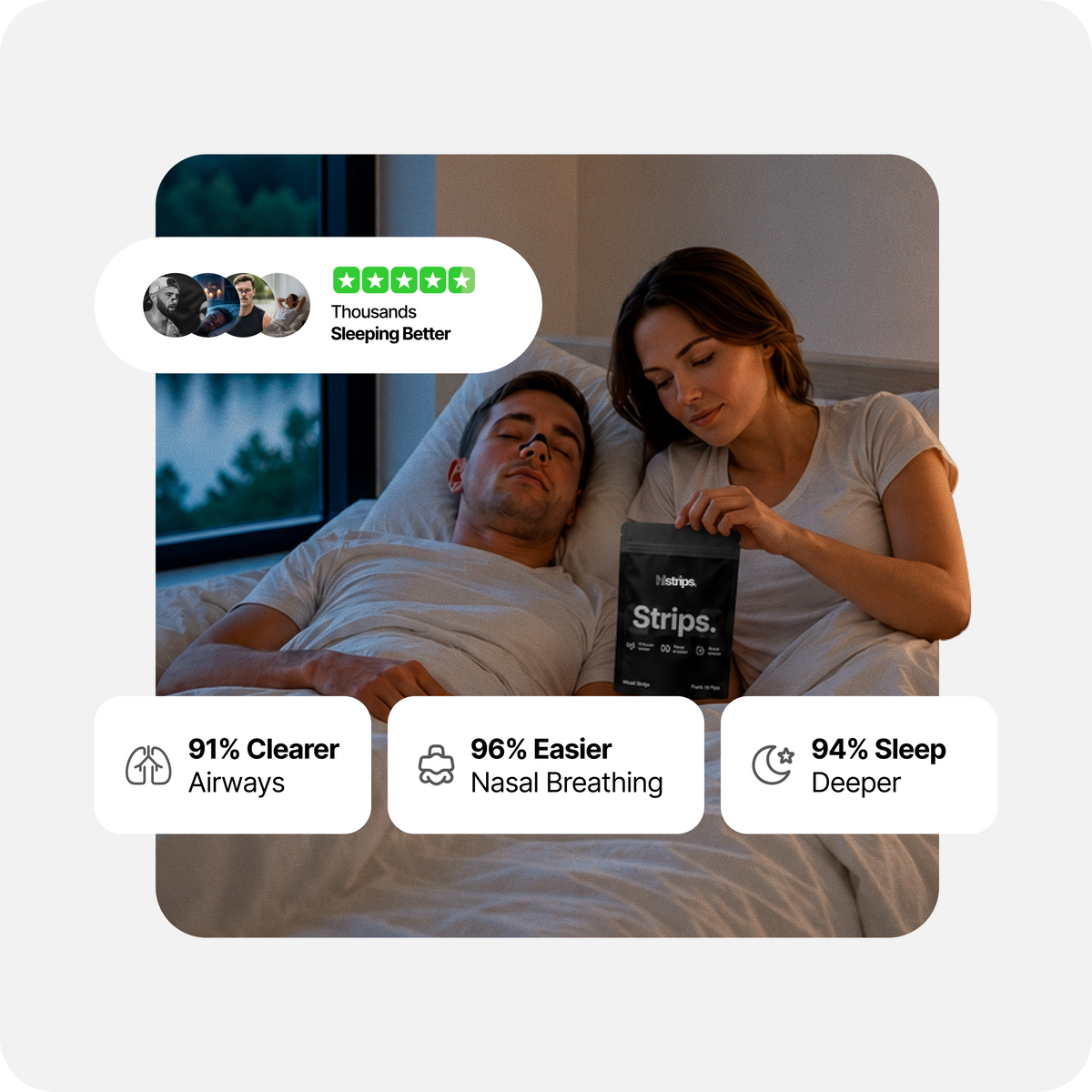 Black Nasal Strips [6-Pack]