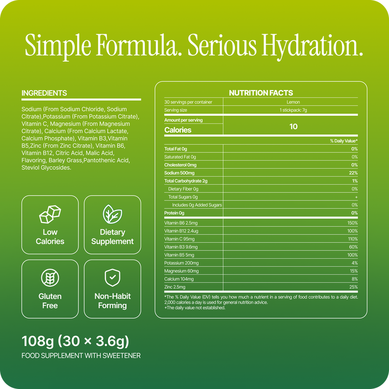 Lemon Hydrating Electrolytes