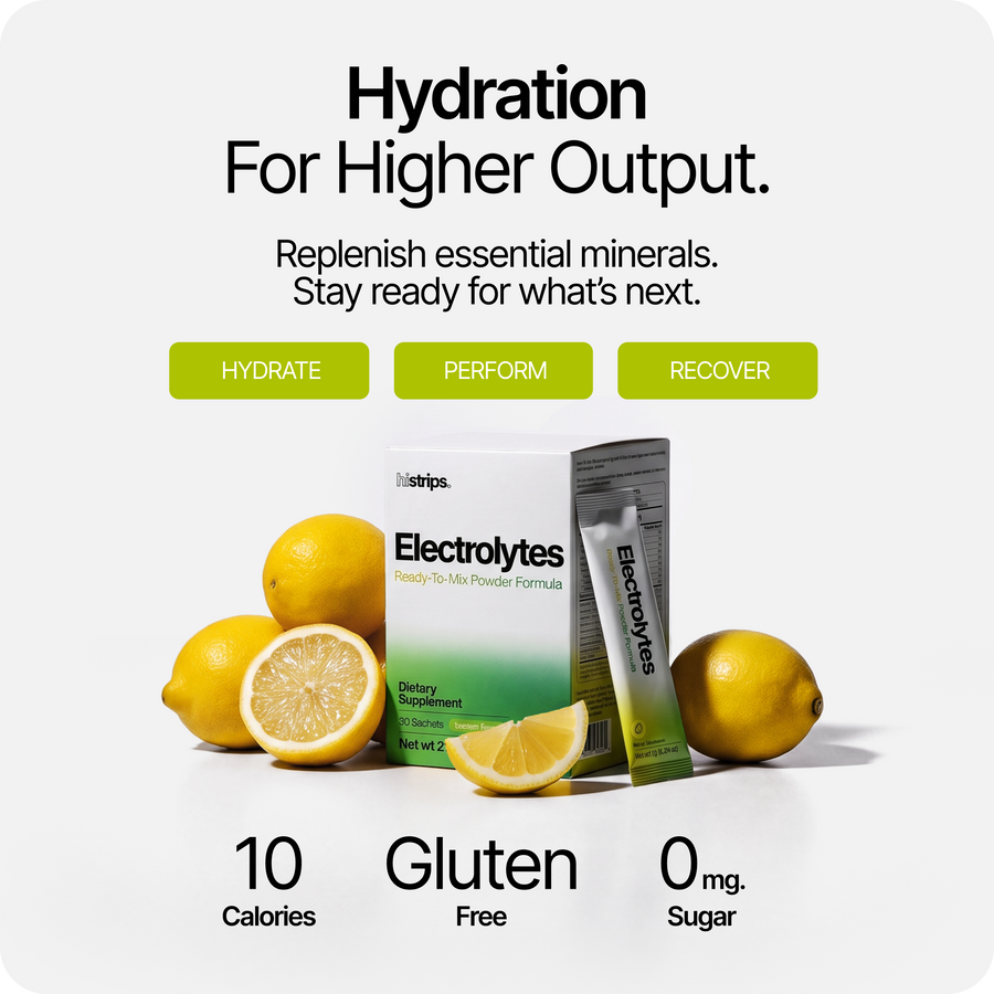 Hydration for higher output: Sicilian lemon electrolytes, 10 calories and zero sugar