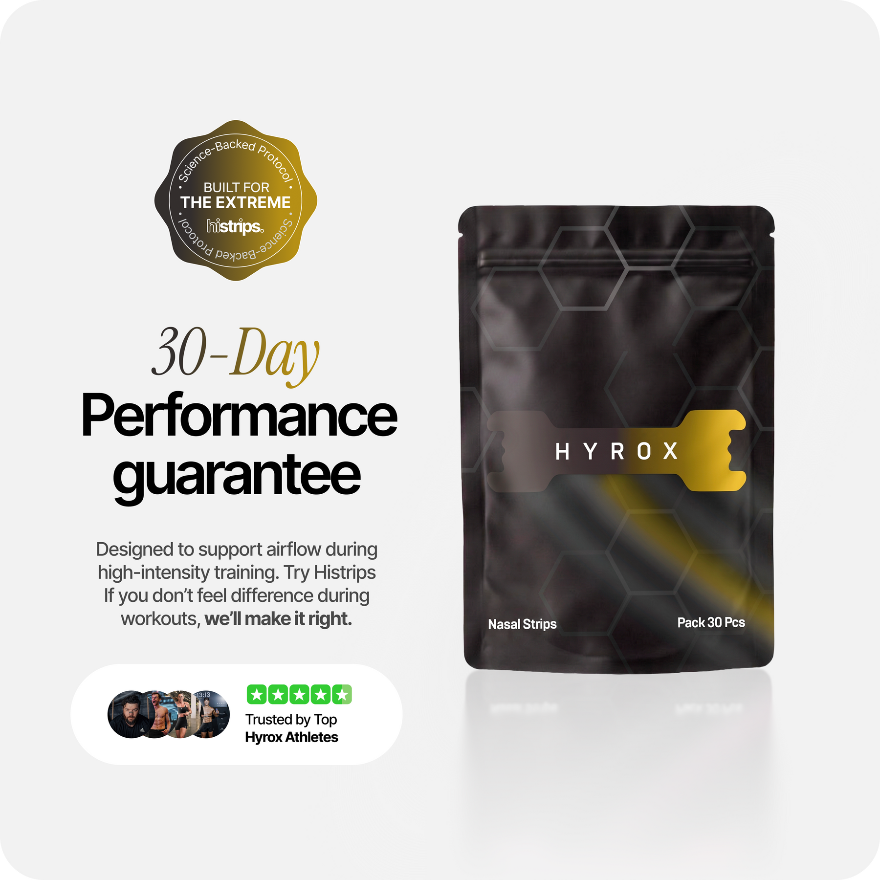 HiStrips x HYROX Black Edition Nasal Strips