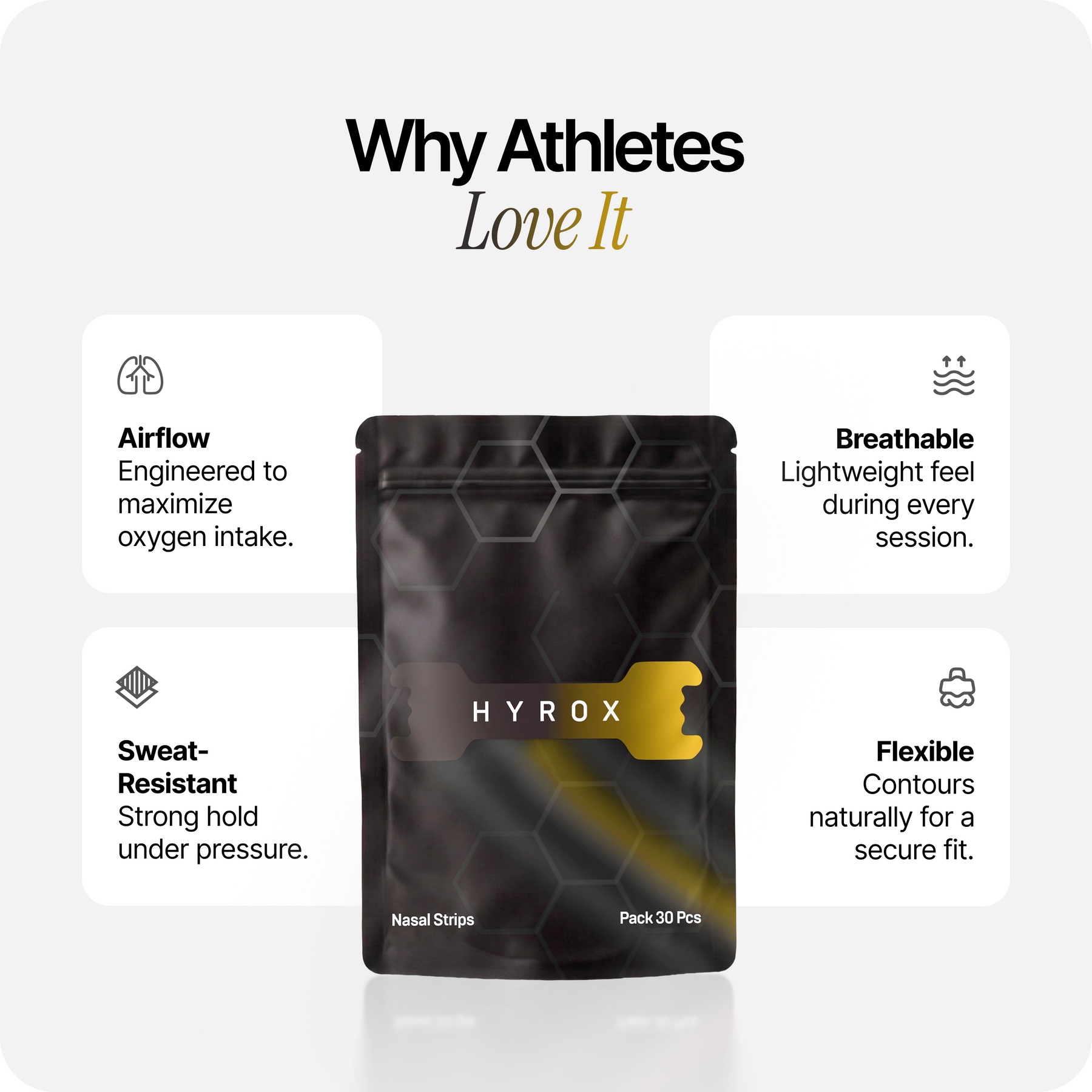 HiStrips x HYROX Black Edition Nasal Strips