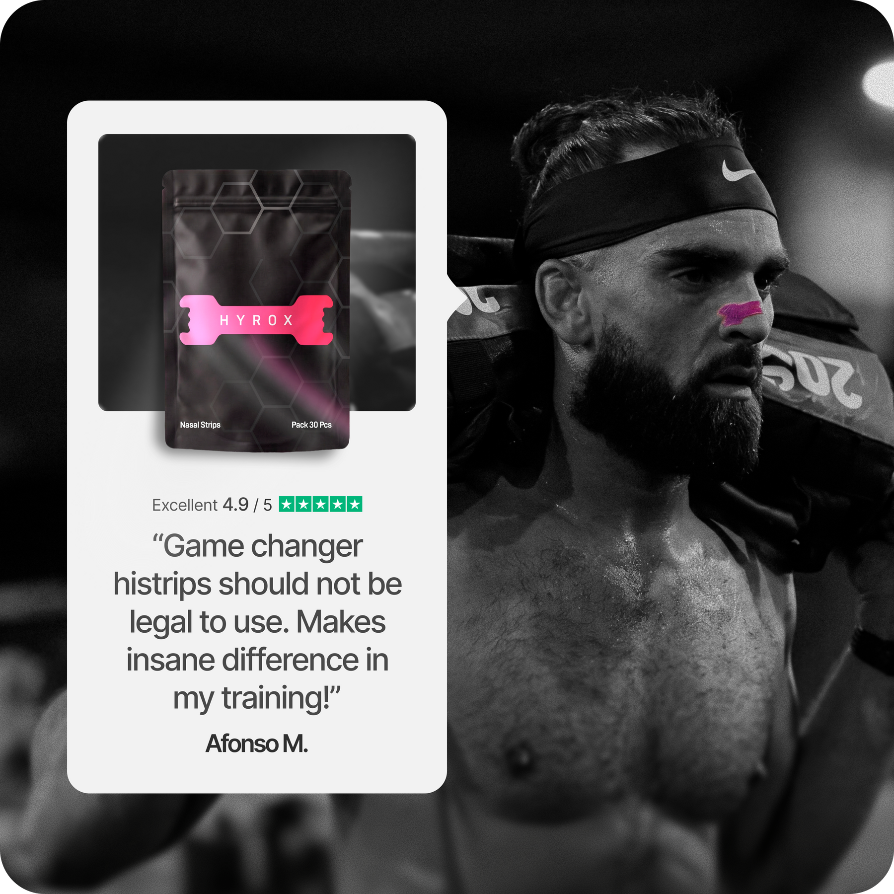 HiStrips x HYROX Pink Edition Nasal Strips