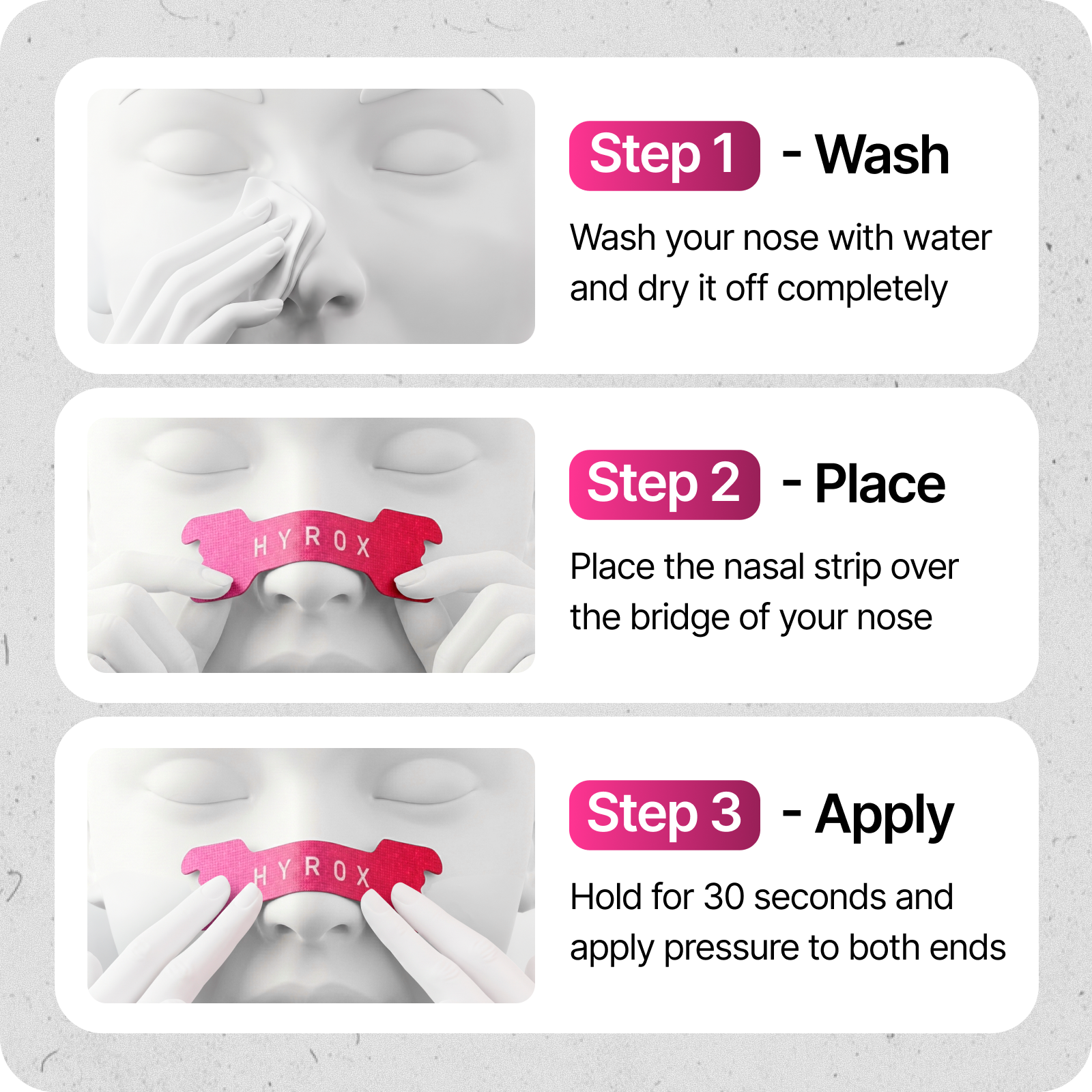 HiStrips x HYROX Pink Edition Nasal Strips