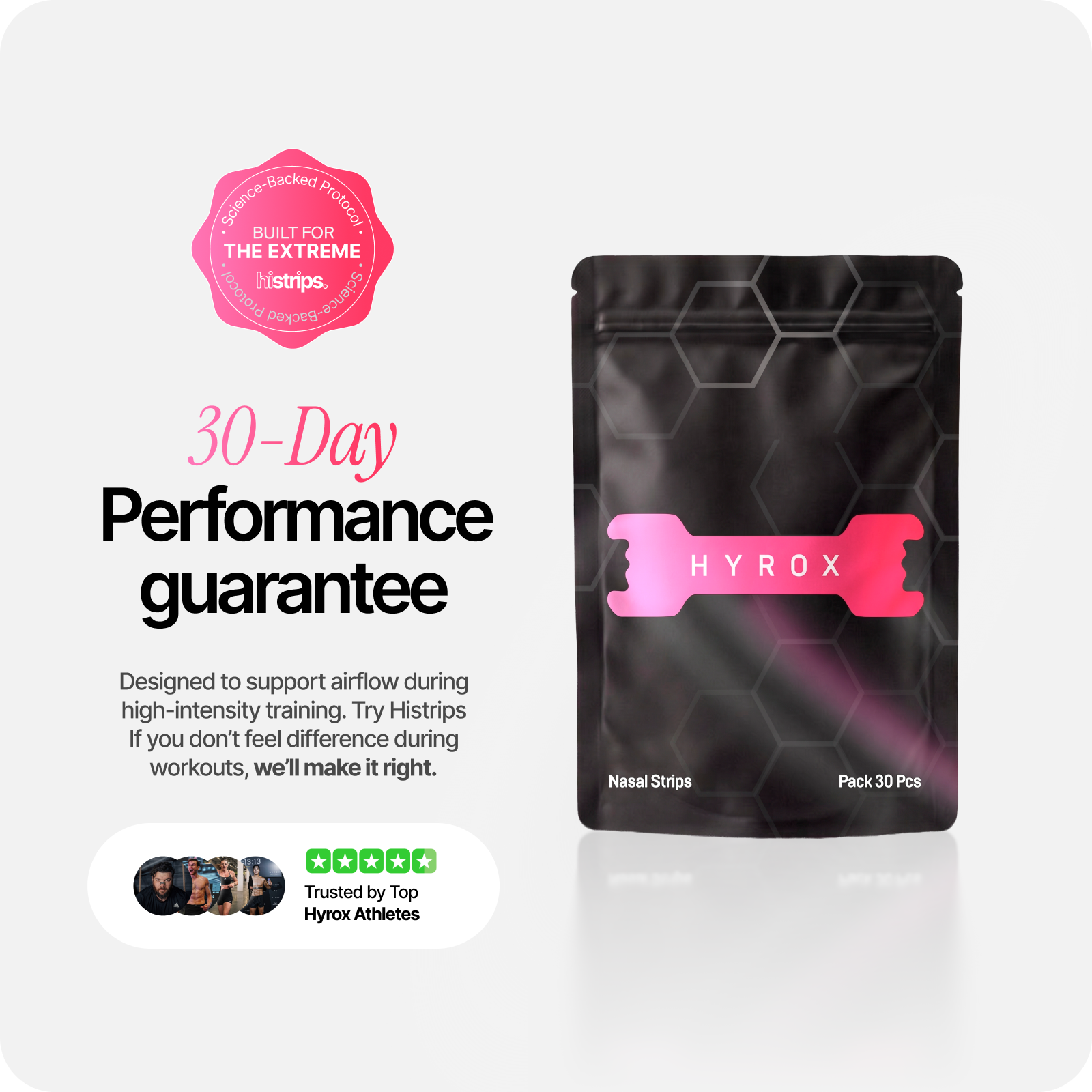 HiStrips x HYROX Pink Edition Nasal Strips
