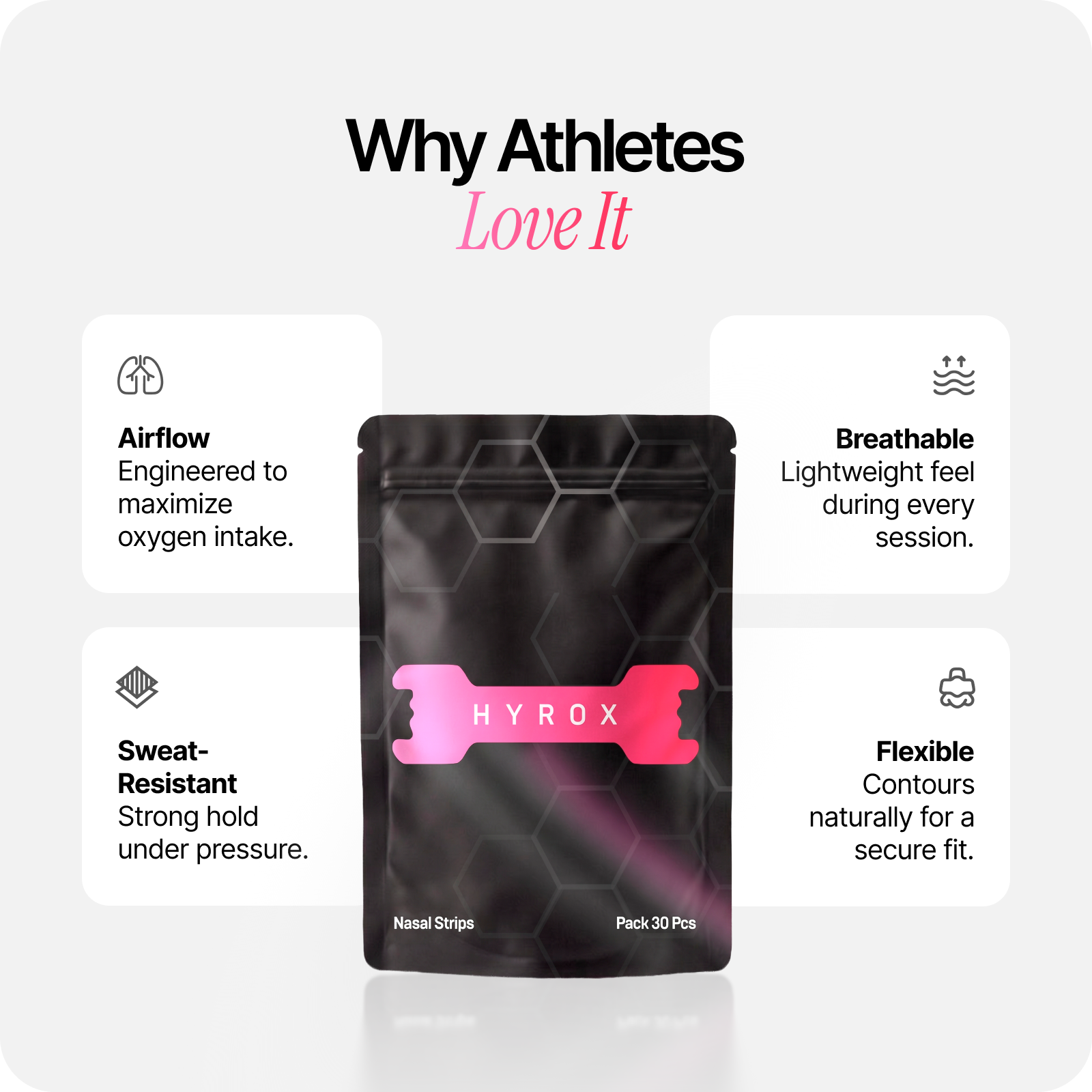 HiStrips x HYROX Pink Edition Nasal Strips