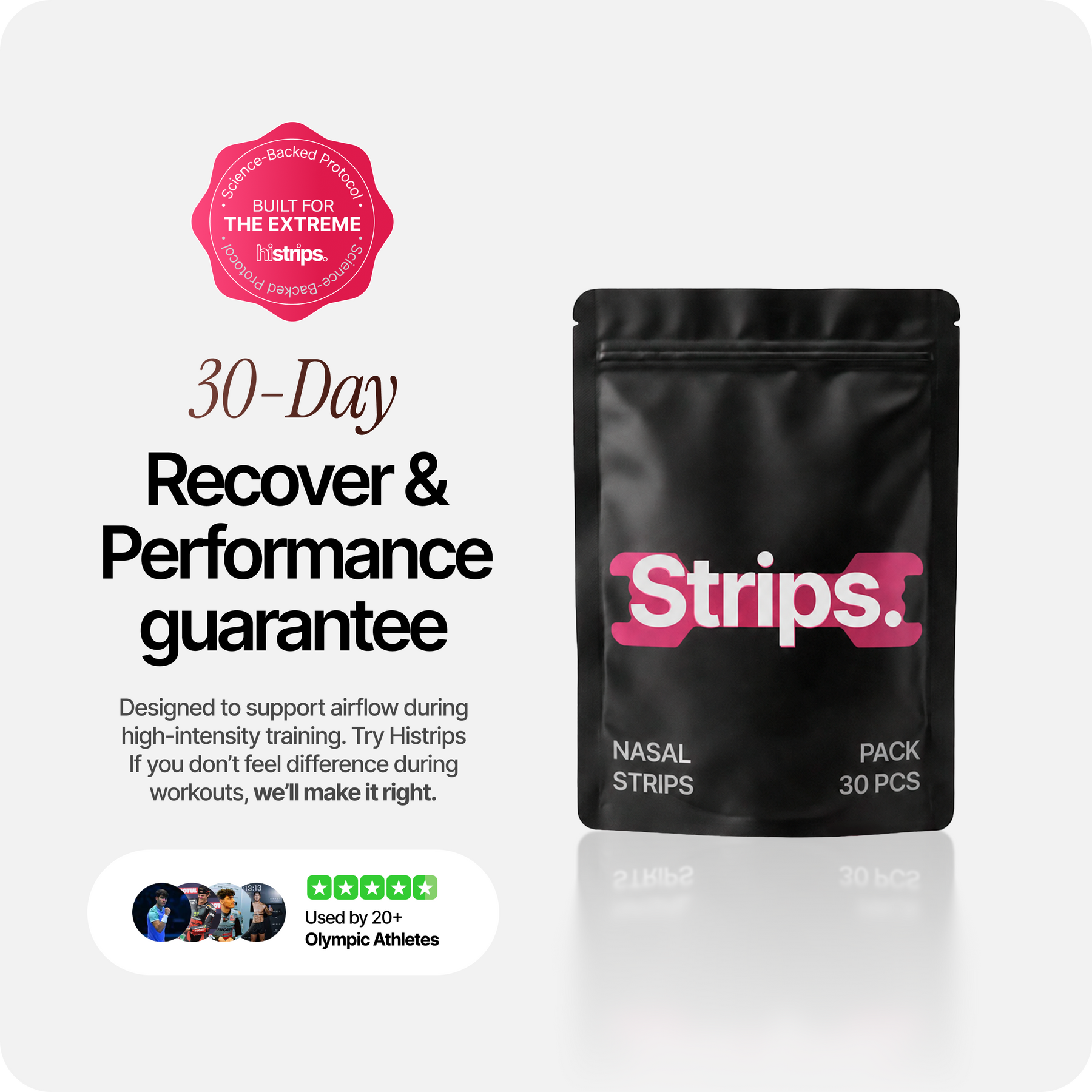 Pink Nasal Strips [6-Pack]