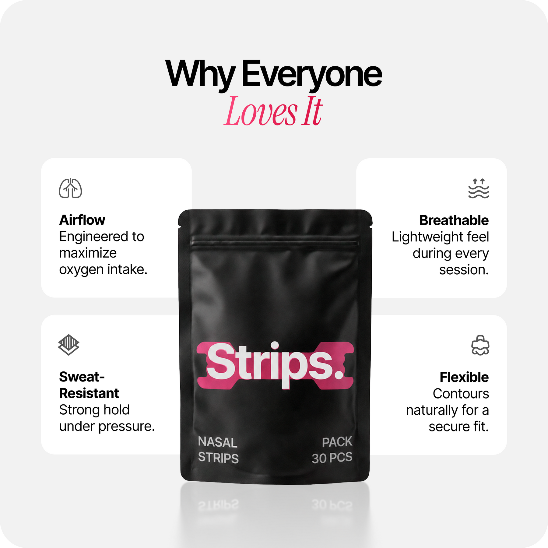 Pink Nasal Strips