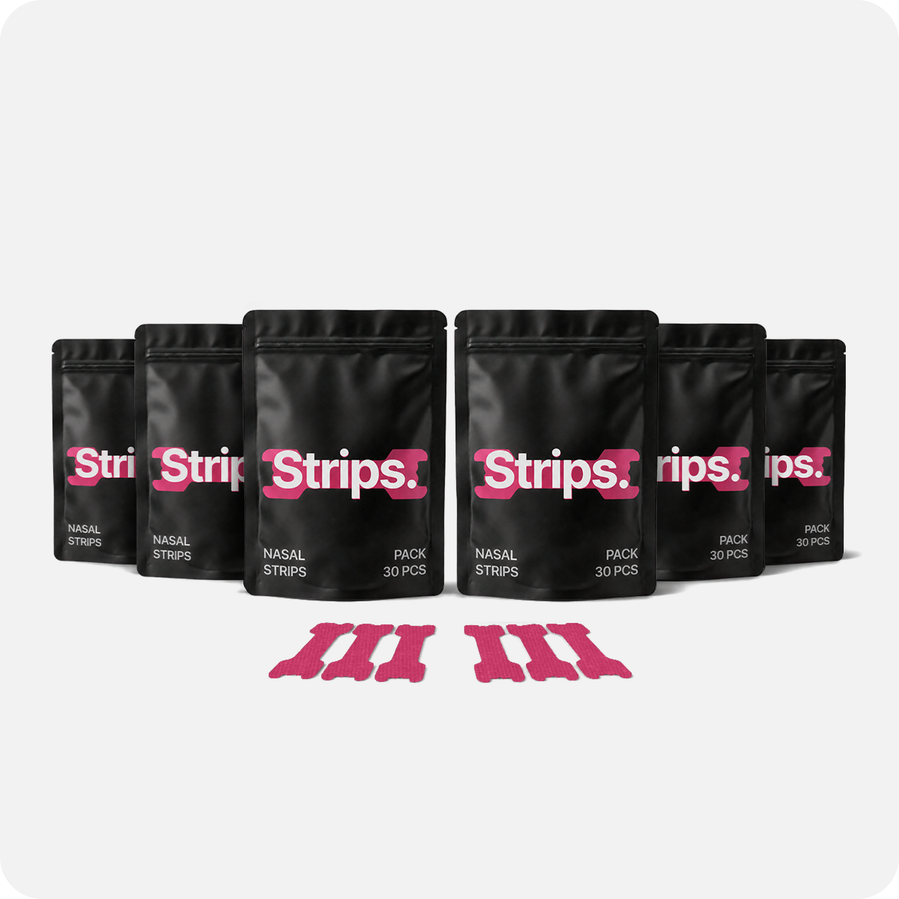Pink Nasal Strips [6-Pack]