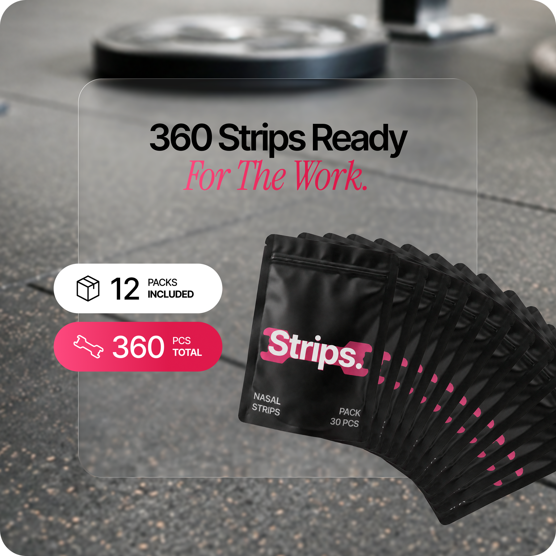 Pink Nasal Strips [Year Supply]