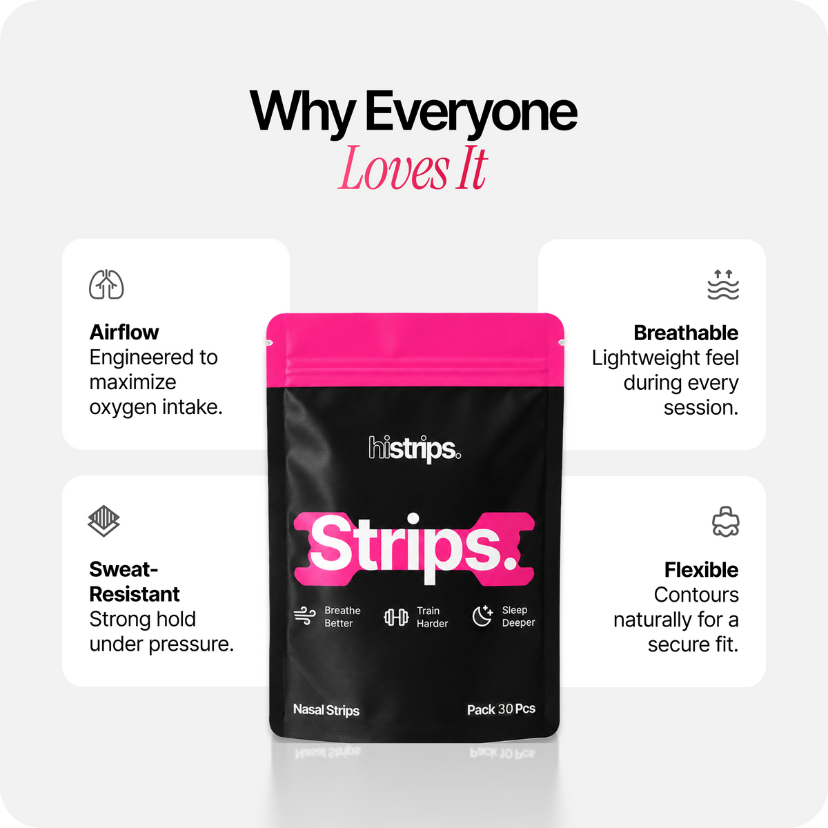 Pink Nasal Strips