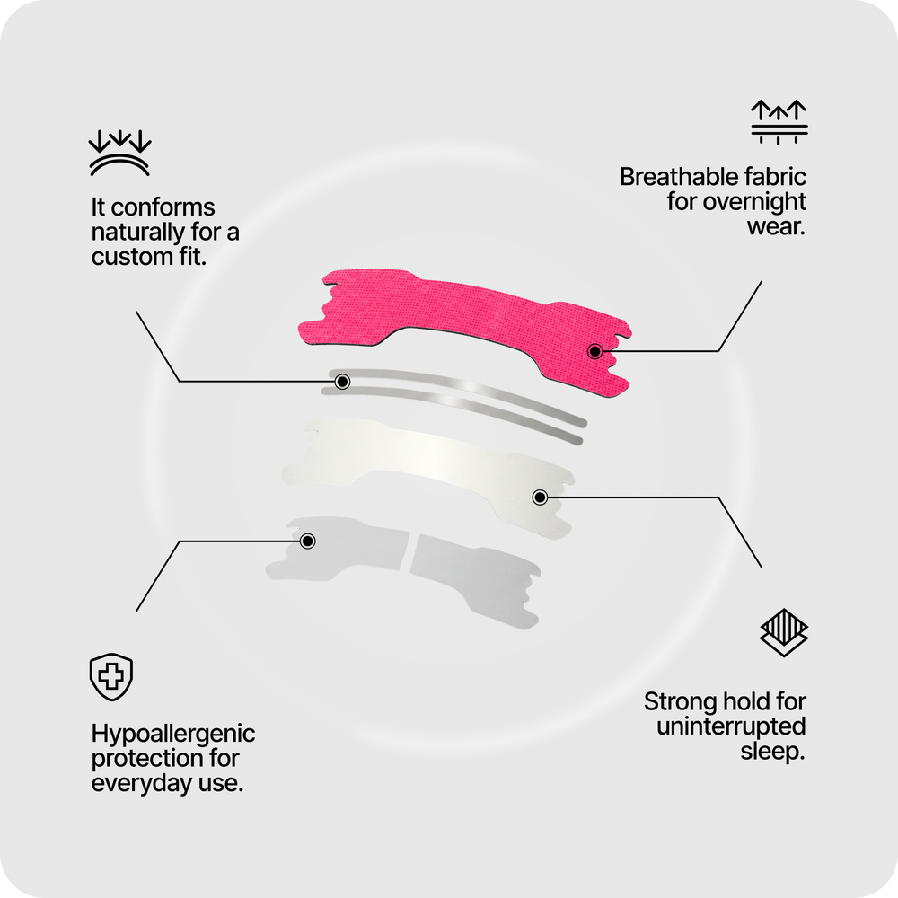 Nasal Sleeping Strips - Pink