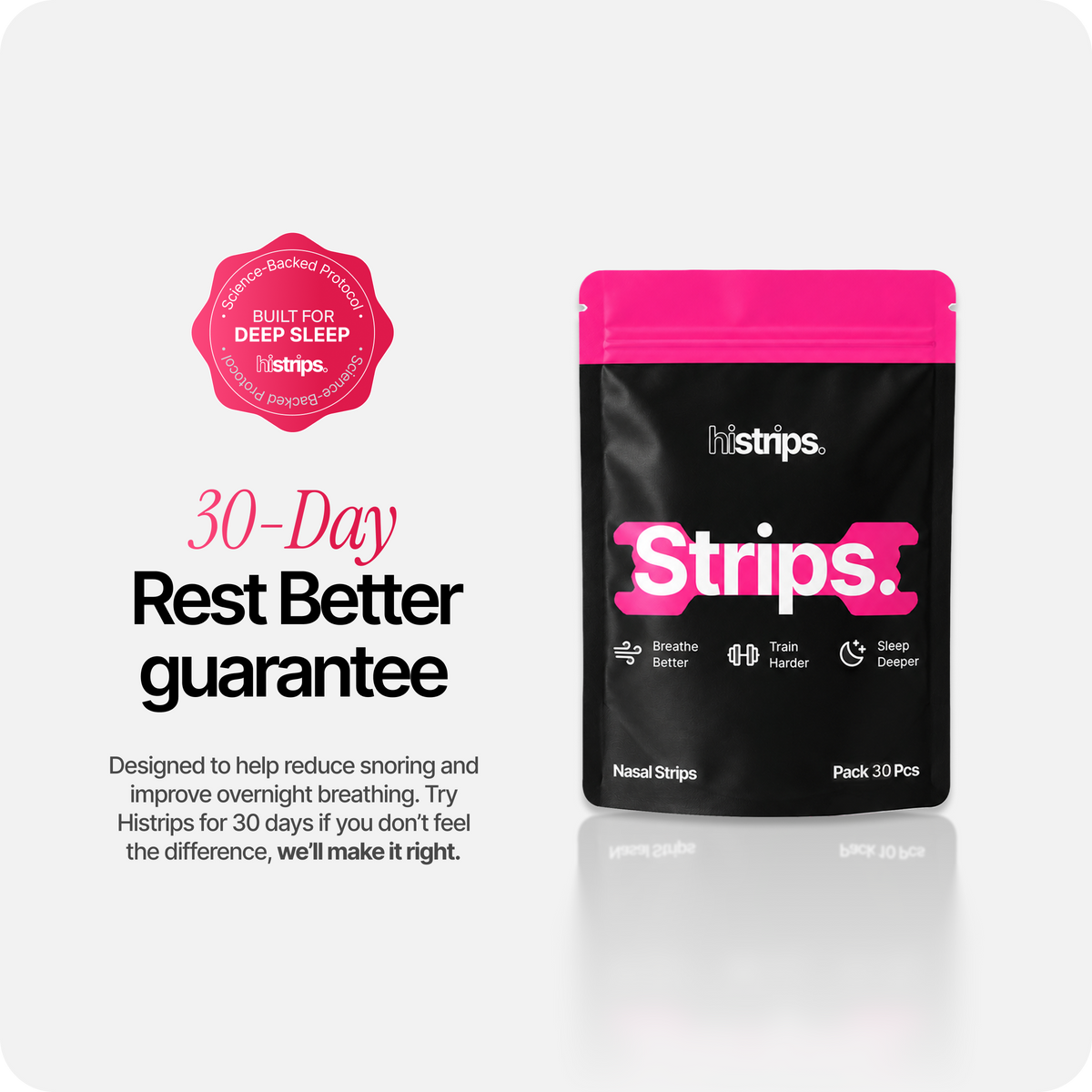 Nasal Sleeping Strips - Pink