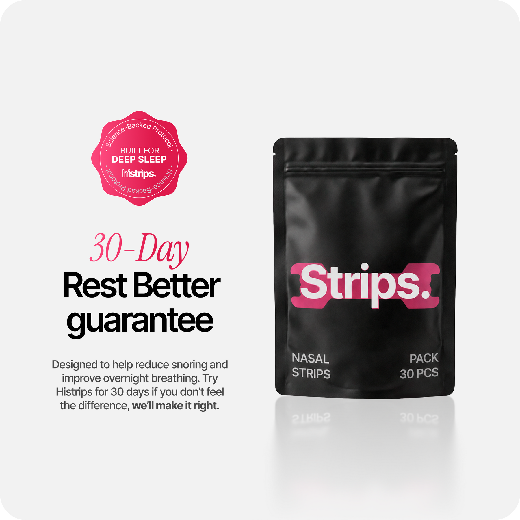 Nasal Sleeping Strips - Pink