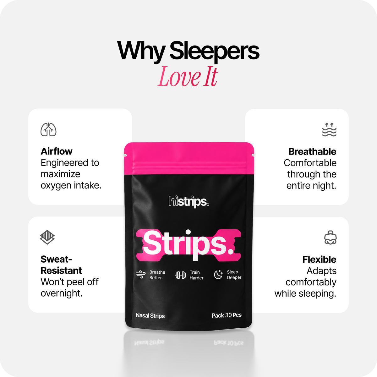 Nasal Sleeping Strips - Pink