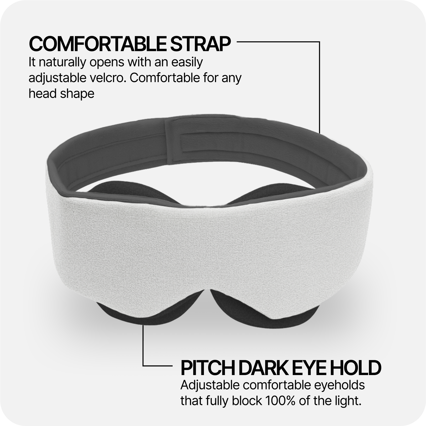 Eclipse Sleep Mask (Pearl White)