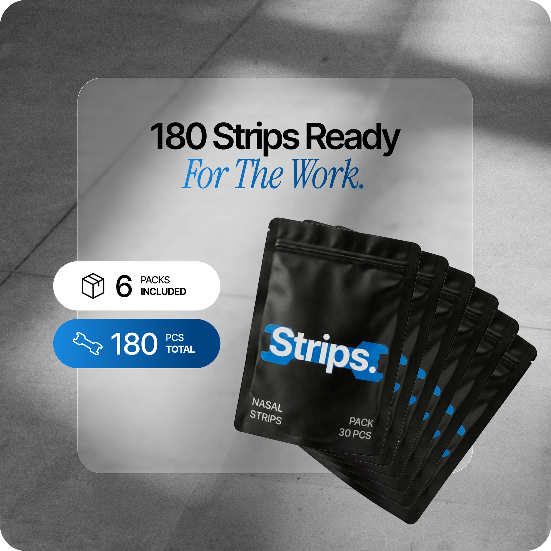 Blue Nasal Strips [6-Pack]