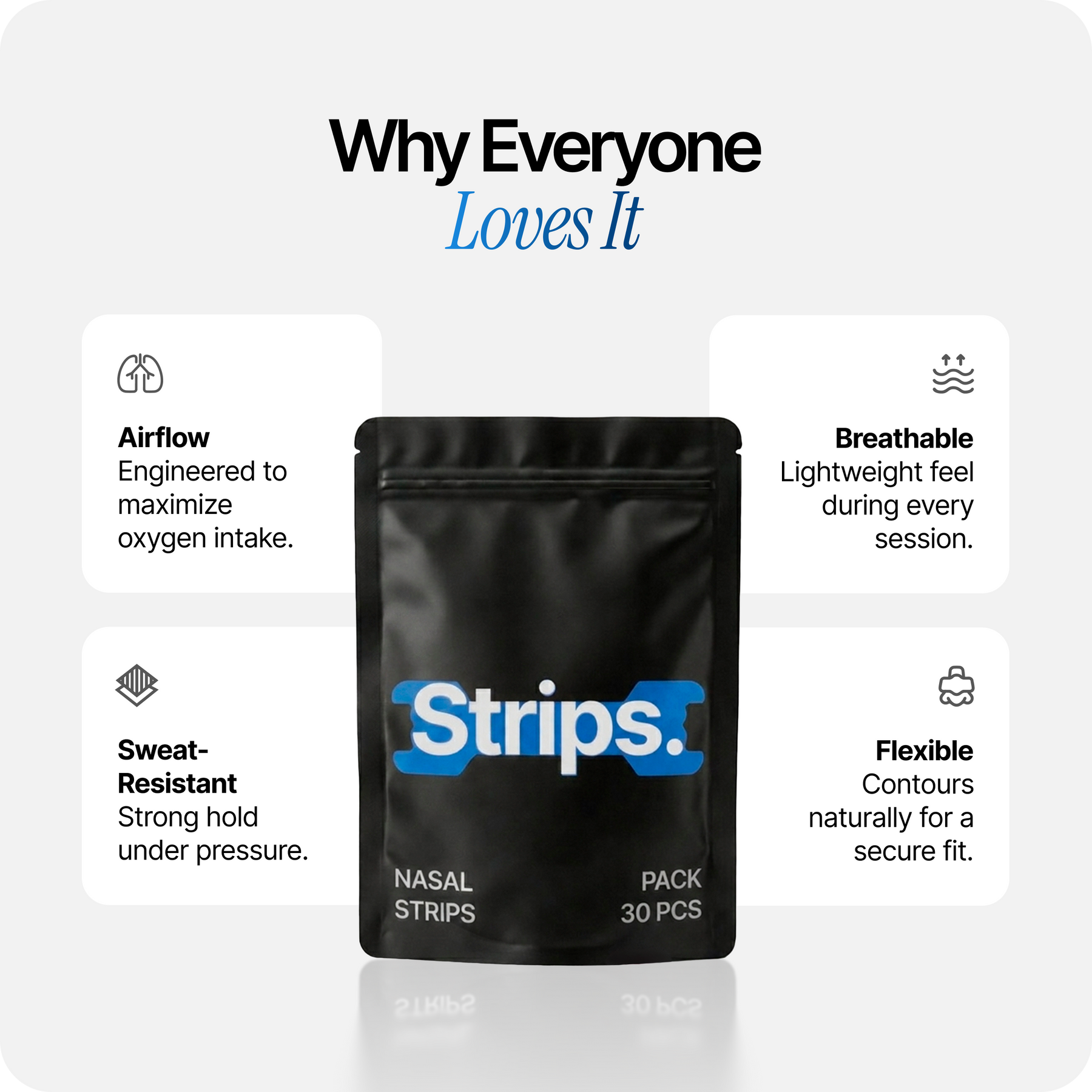 Blue Nasal Strips [6-Pack]