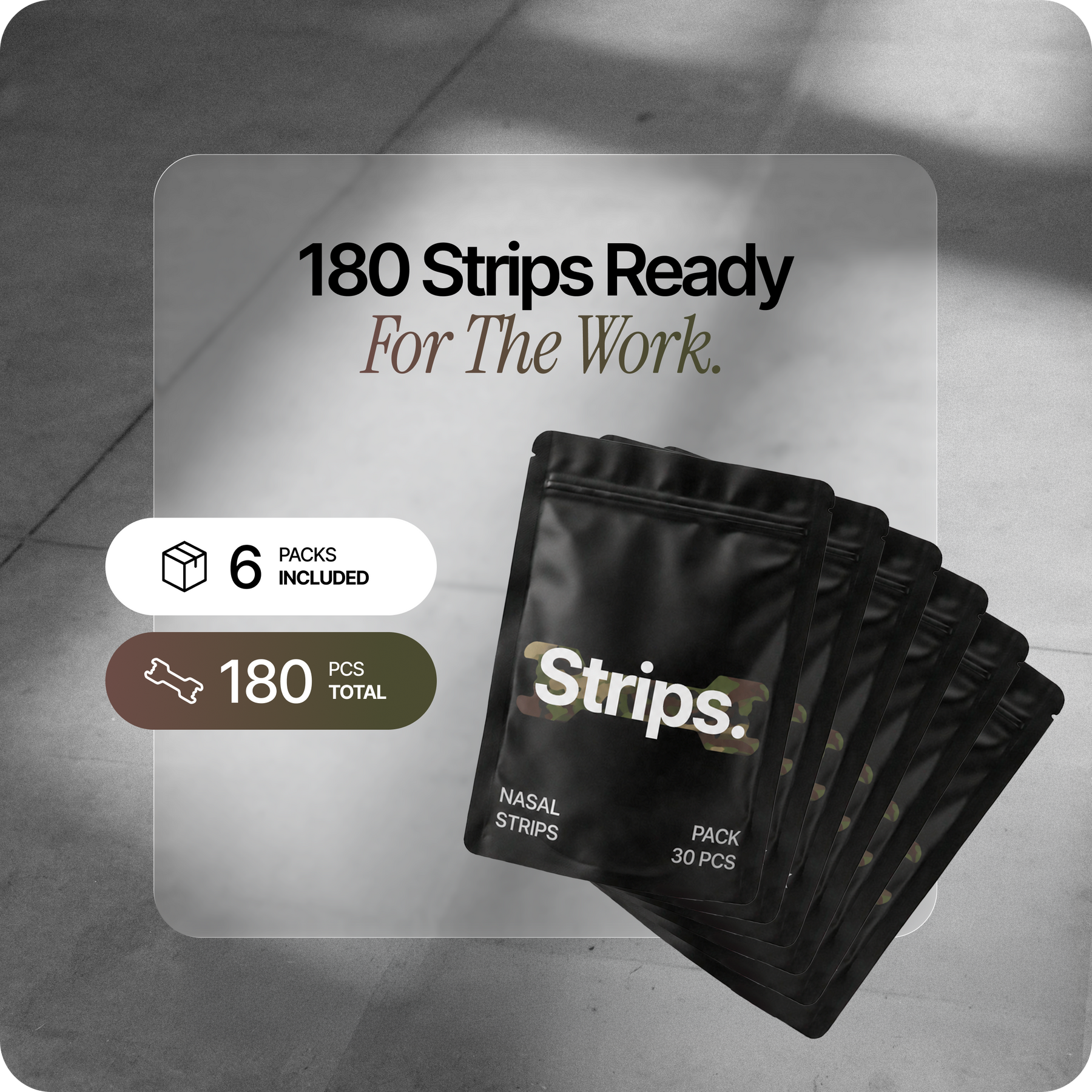 Camo Nasal Strips [6-Pack]