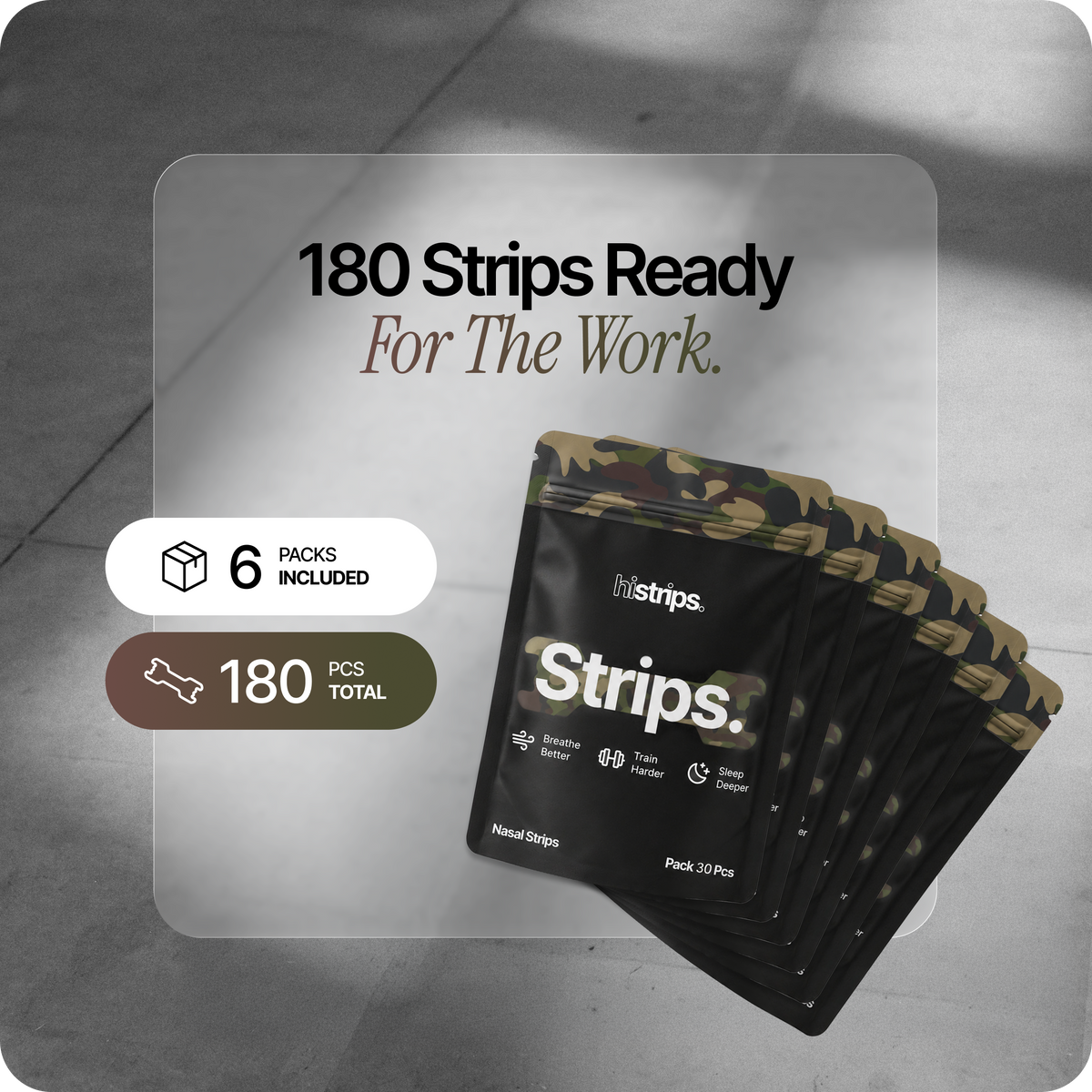 Camo Nasal Strips [6-Pack]