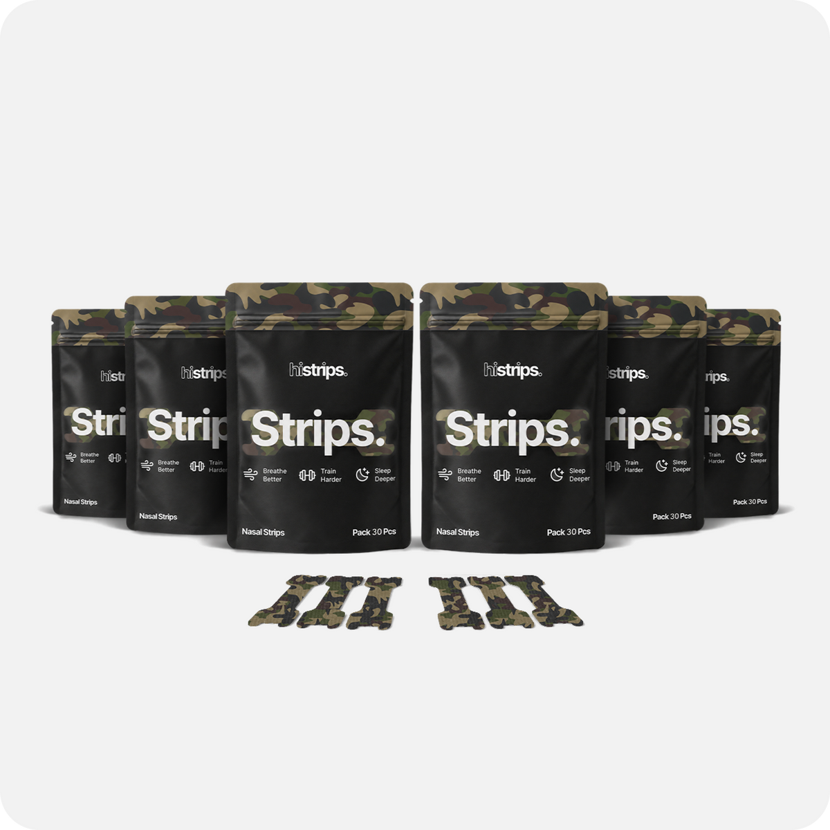 Camo Nasal Strips [6-Pack]