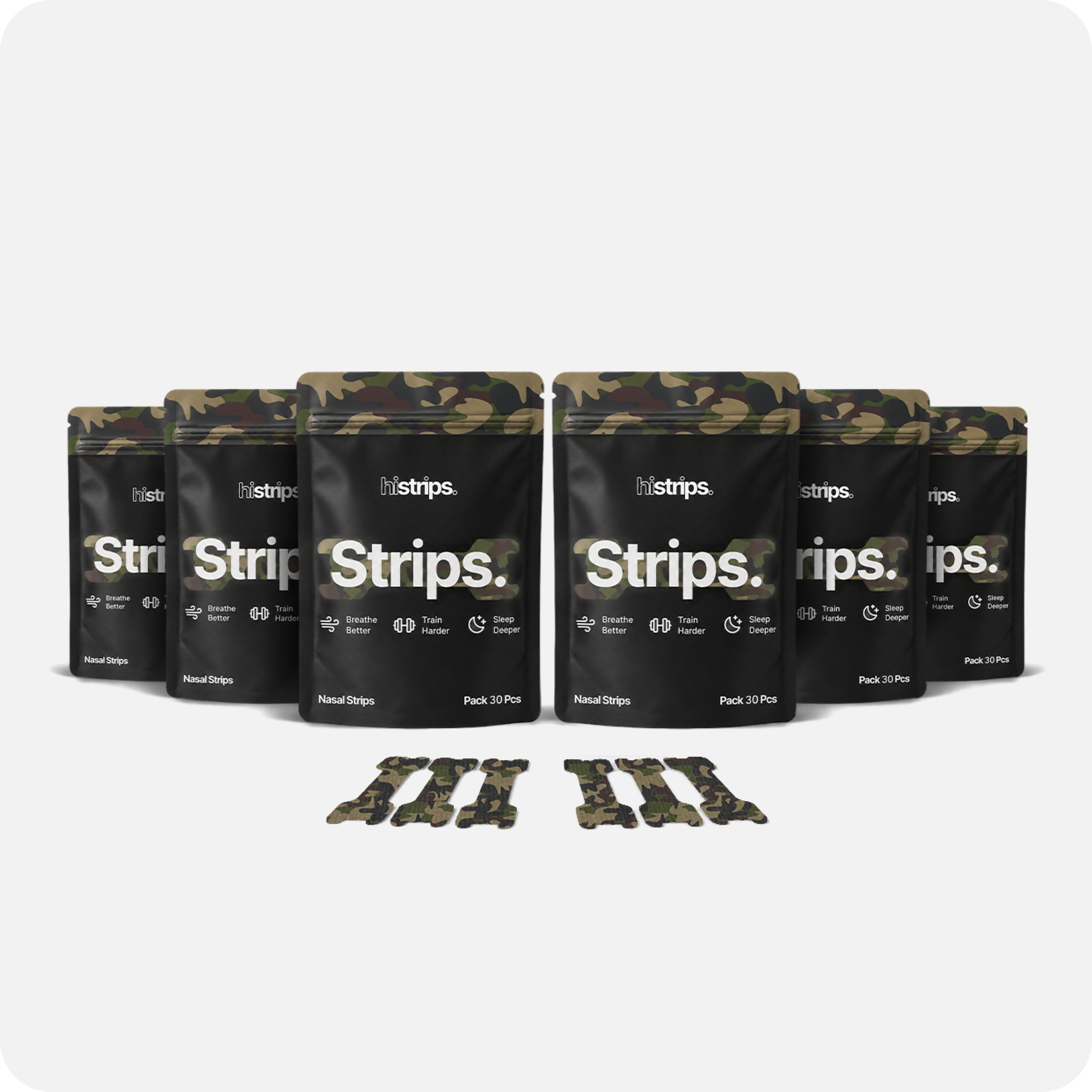 Camo Nasal Strips [6-Pack]