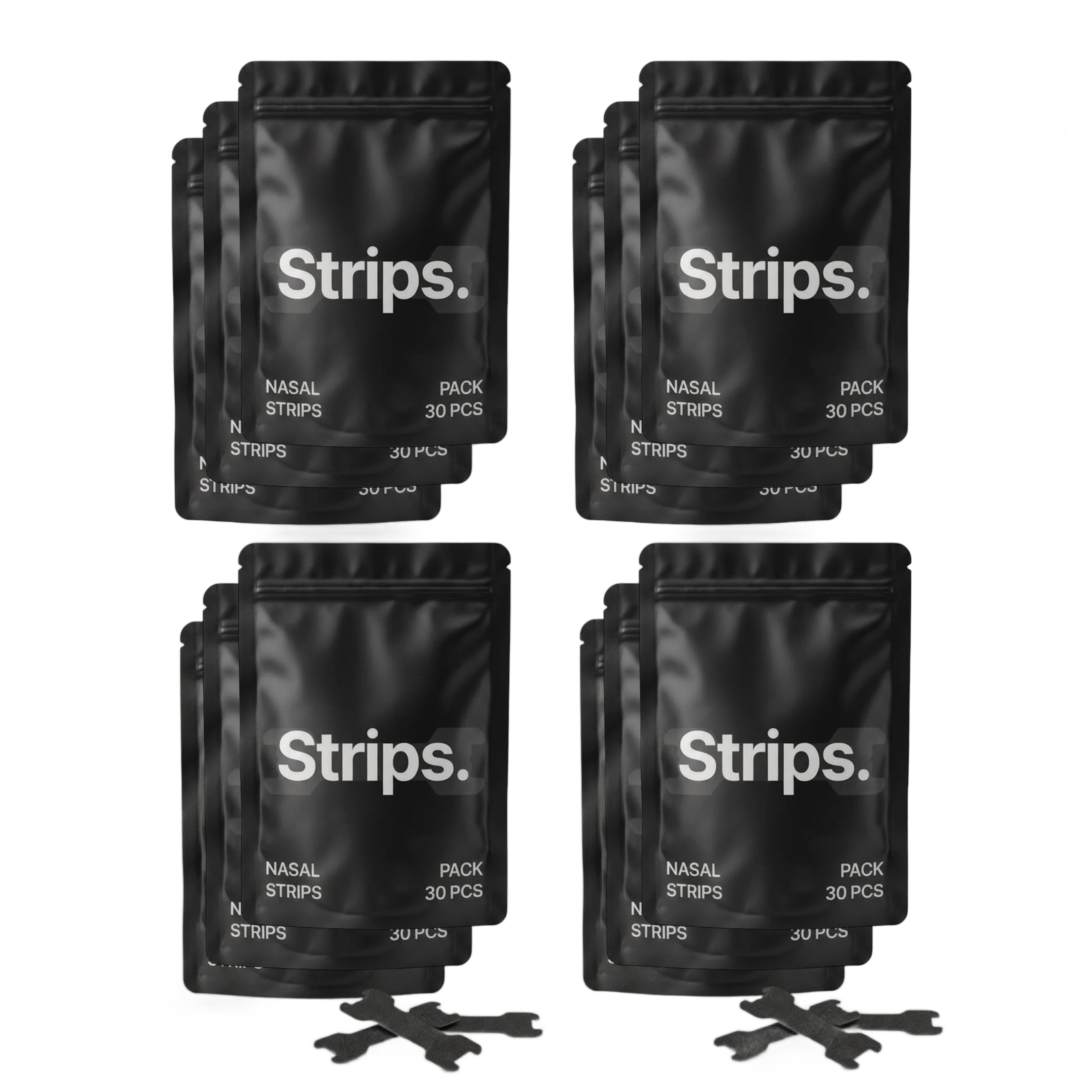 Black Nasal Strips [Year Supply] without background