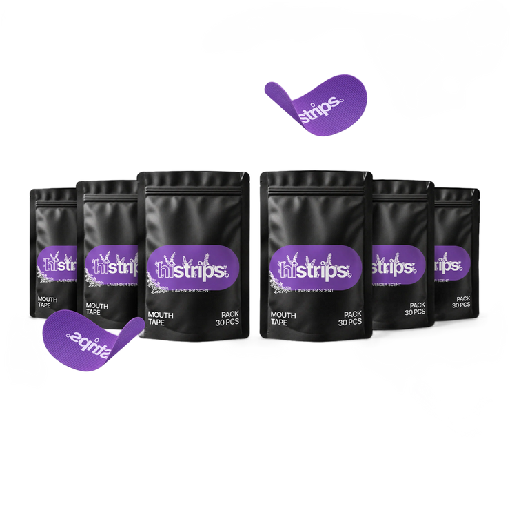 Lavender Mouth Tape  [6-Pack] without background
