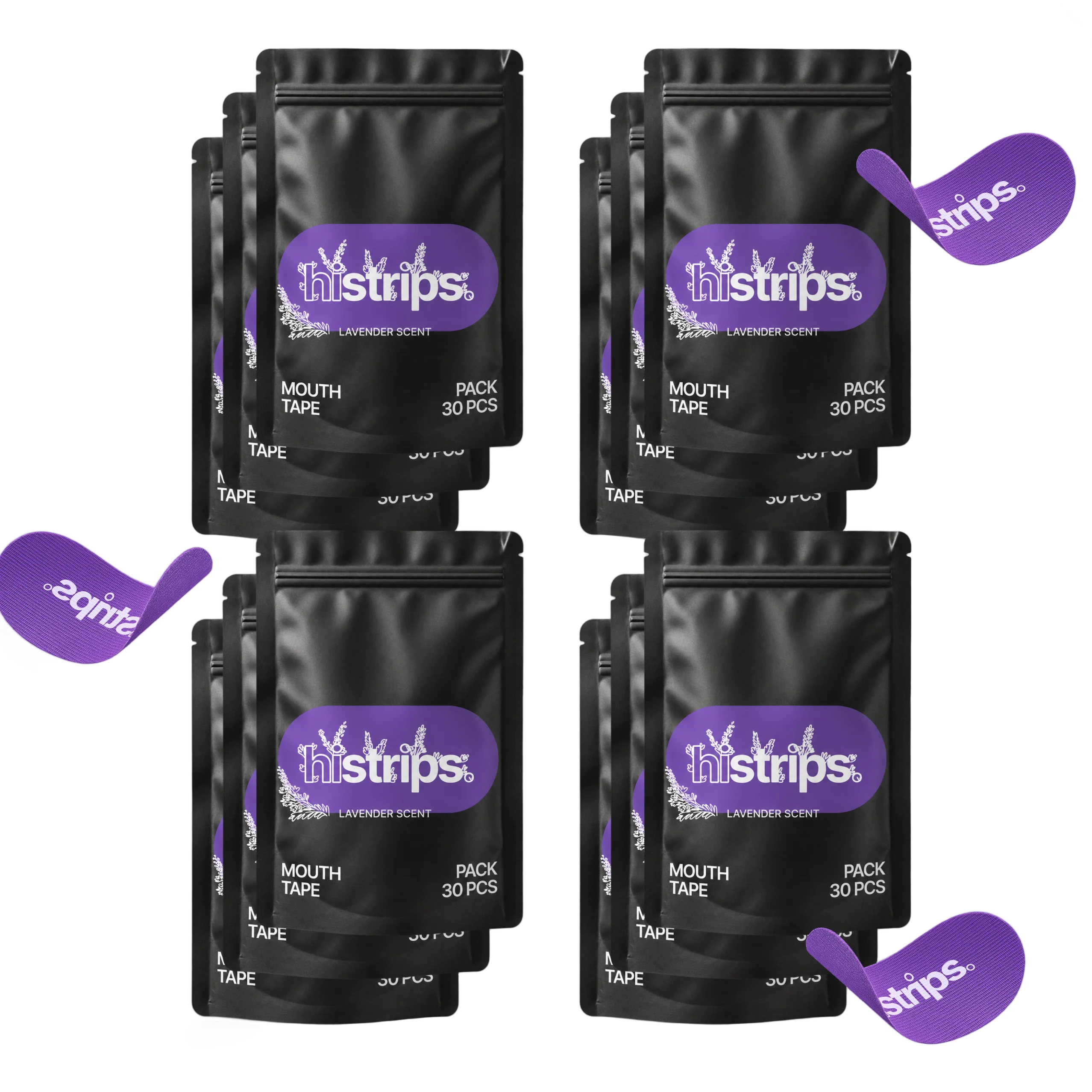 Lavender Mouth Tape  [Year Supply] without background