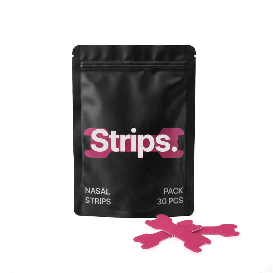 Pink Nasal Strips without background