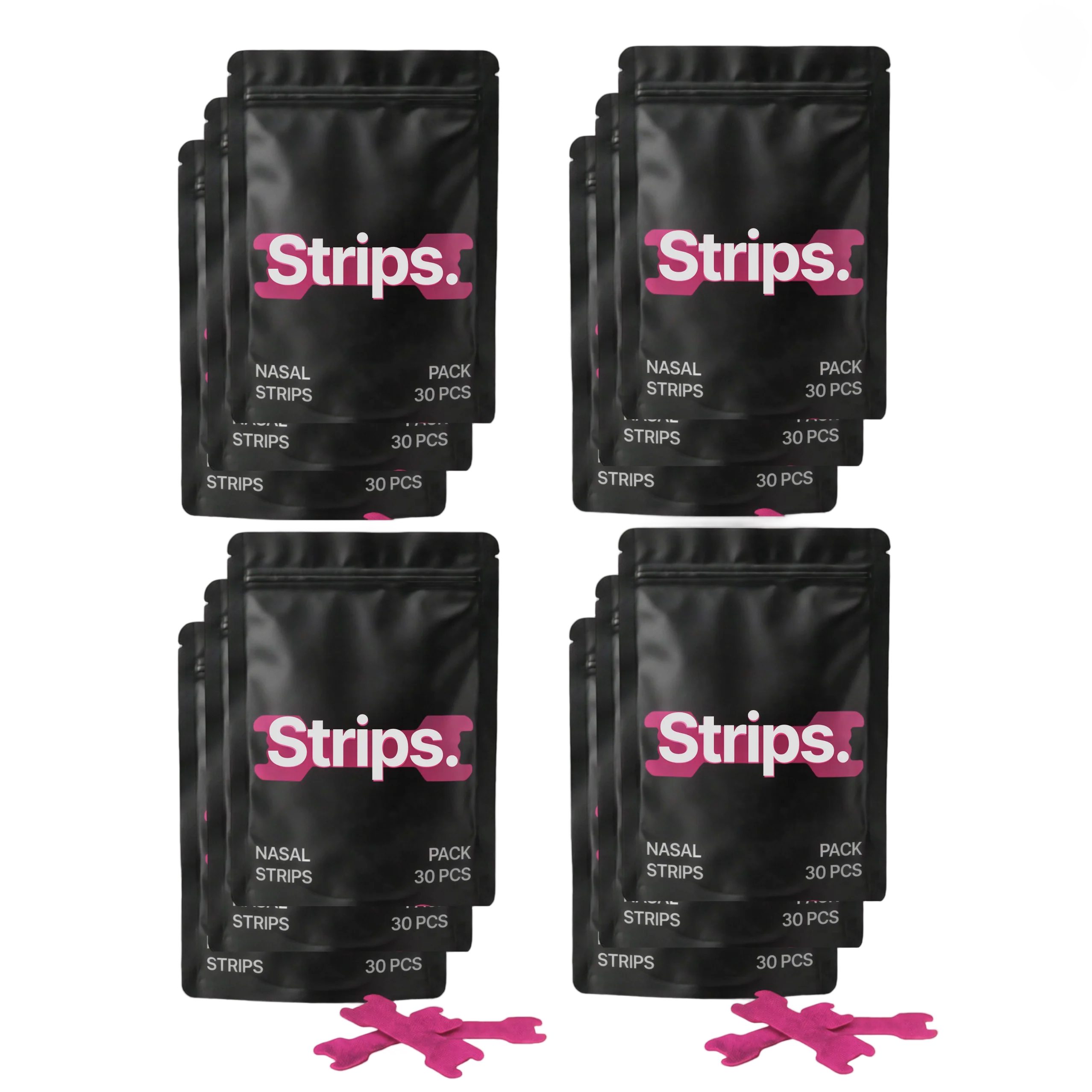 Pink Nasal Strips [Year Supply] without background